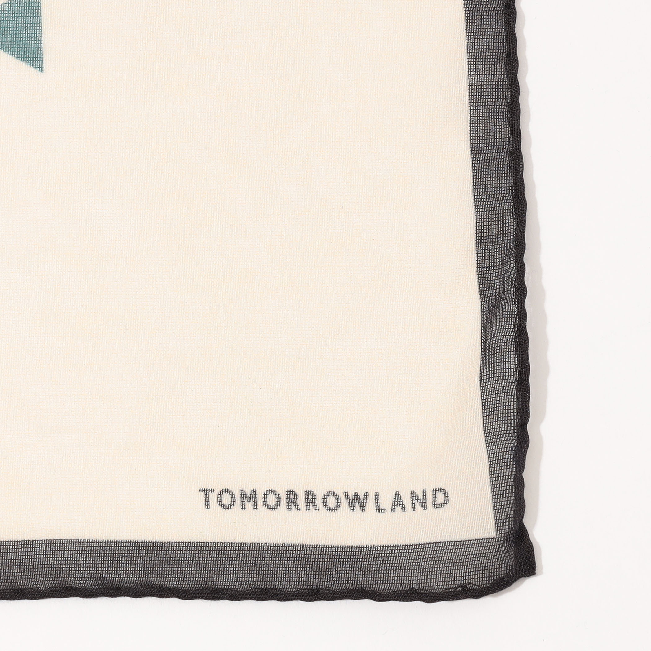 TOMORROWLAND コットンシルク プリントポケットチーフ
