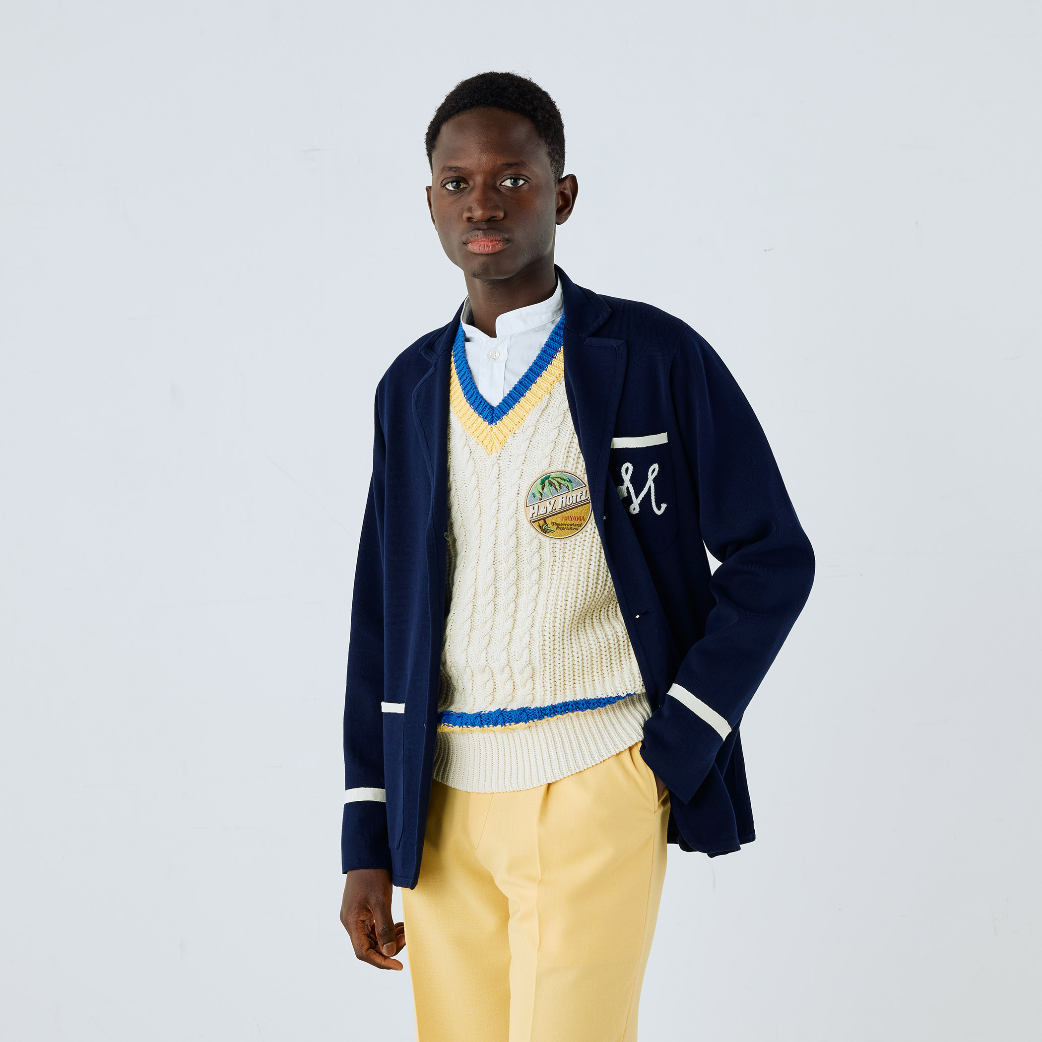 コットンミラノリブ ニットジャケット｜トゥモローランド 公式通販