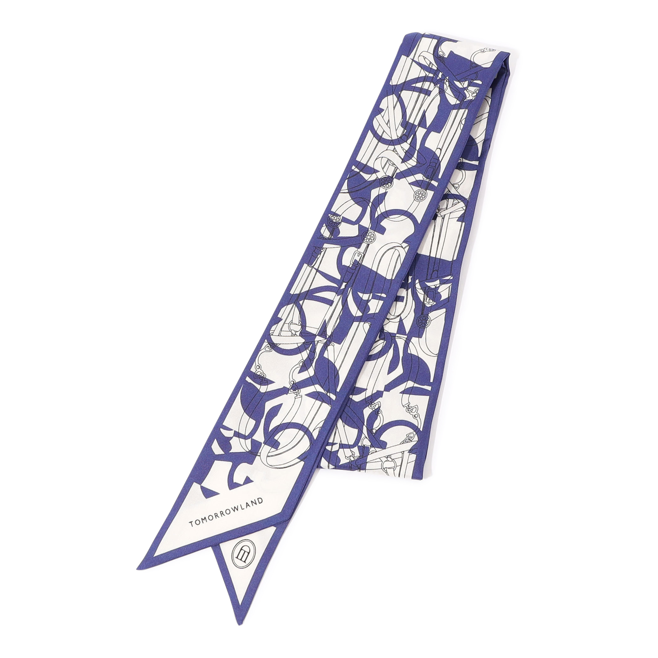 ATELIER TOMORROW BIT MOTIF BANDEAU シルクスカーフ