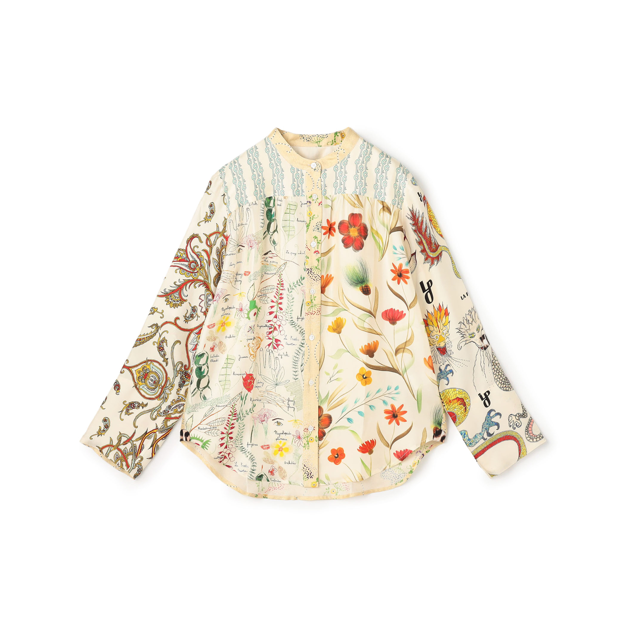 LA PRESTIC OUISTON JEANNE シルクシャツ