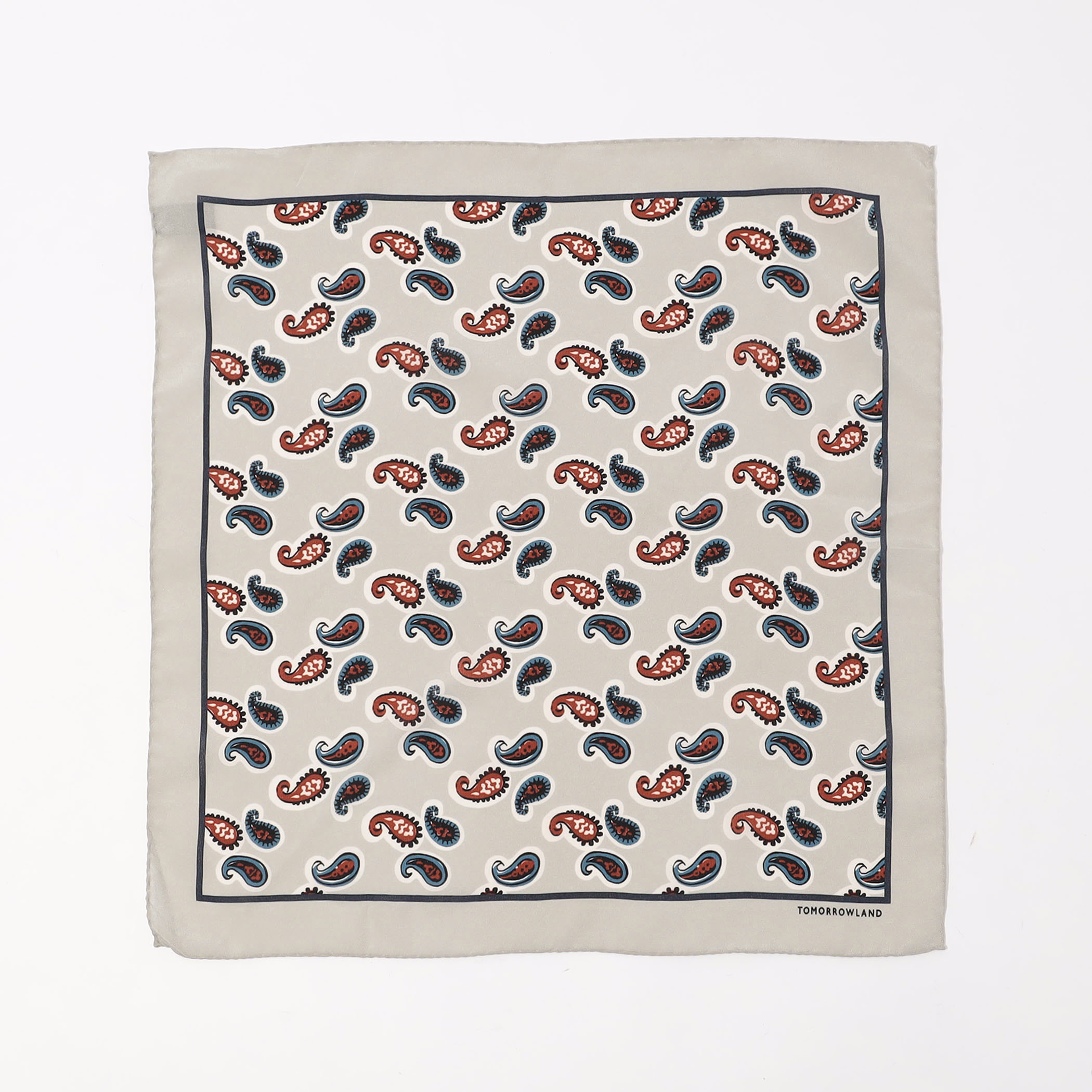 TOMORROWLAND MADE IN ITALY ペイズリー シルクポケットチーフ