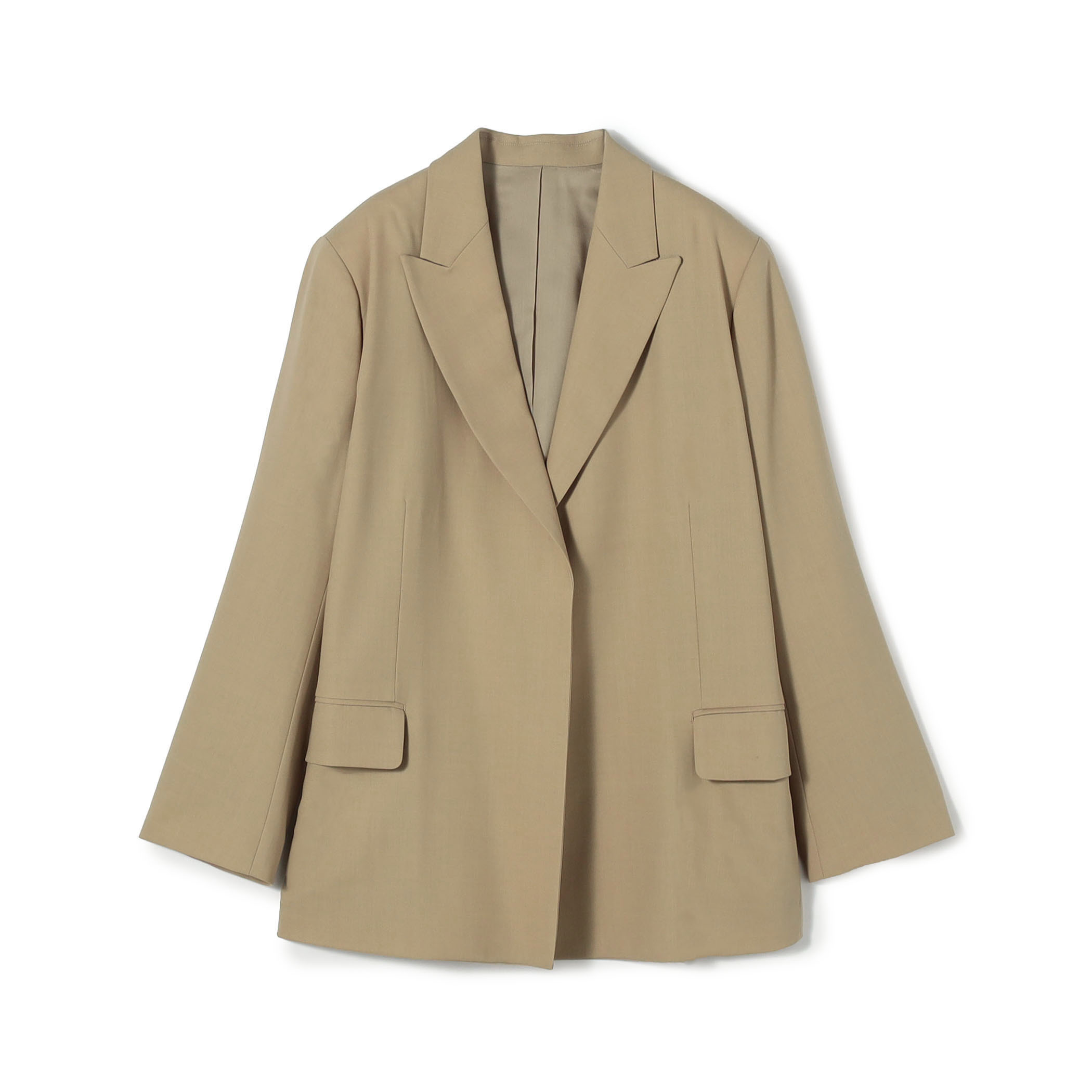 【WEB先行予約】ウールドスキン アンボタンシングルジャケット