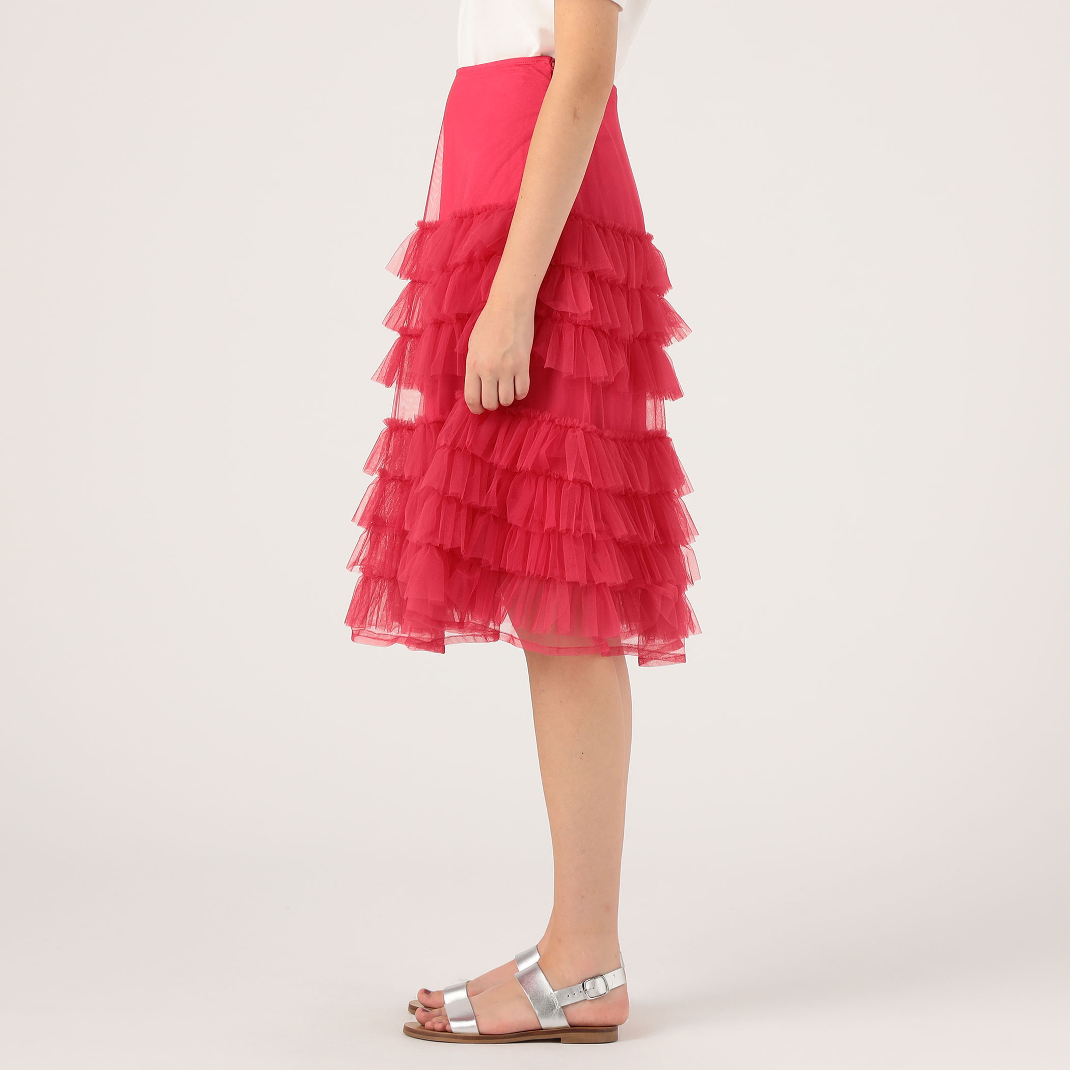 Molly Goddard カーキ フリル ロングスカート Molly Goddard SOFT TULLE MIDI SKIRT｜トゥモローランド 公式通販