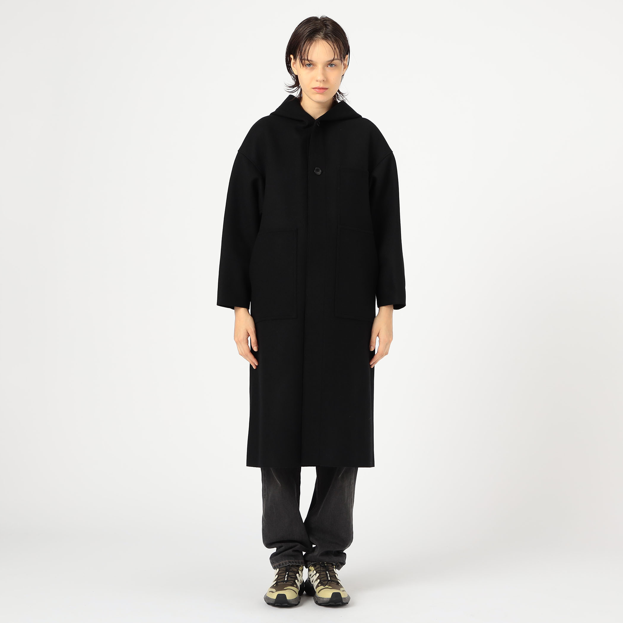 HYKE MELTON HOODED COAT｜トゥモローランド 公式通販