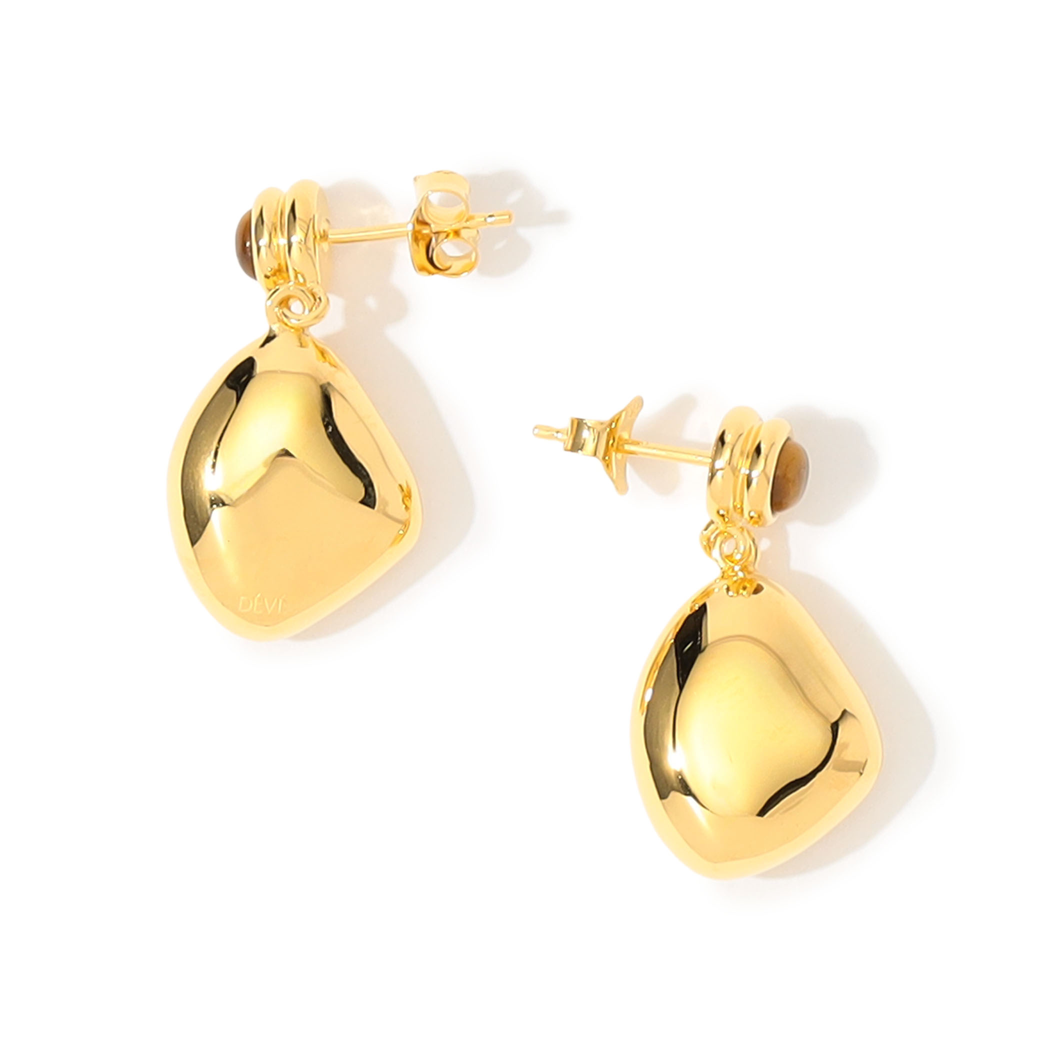 DEVE La Radieuse Tiger's eye ドロップピアス