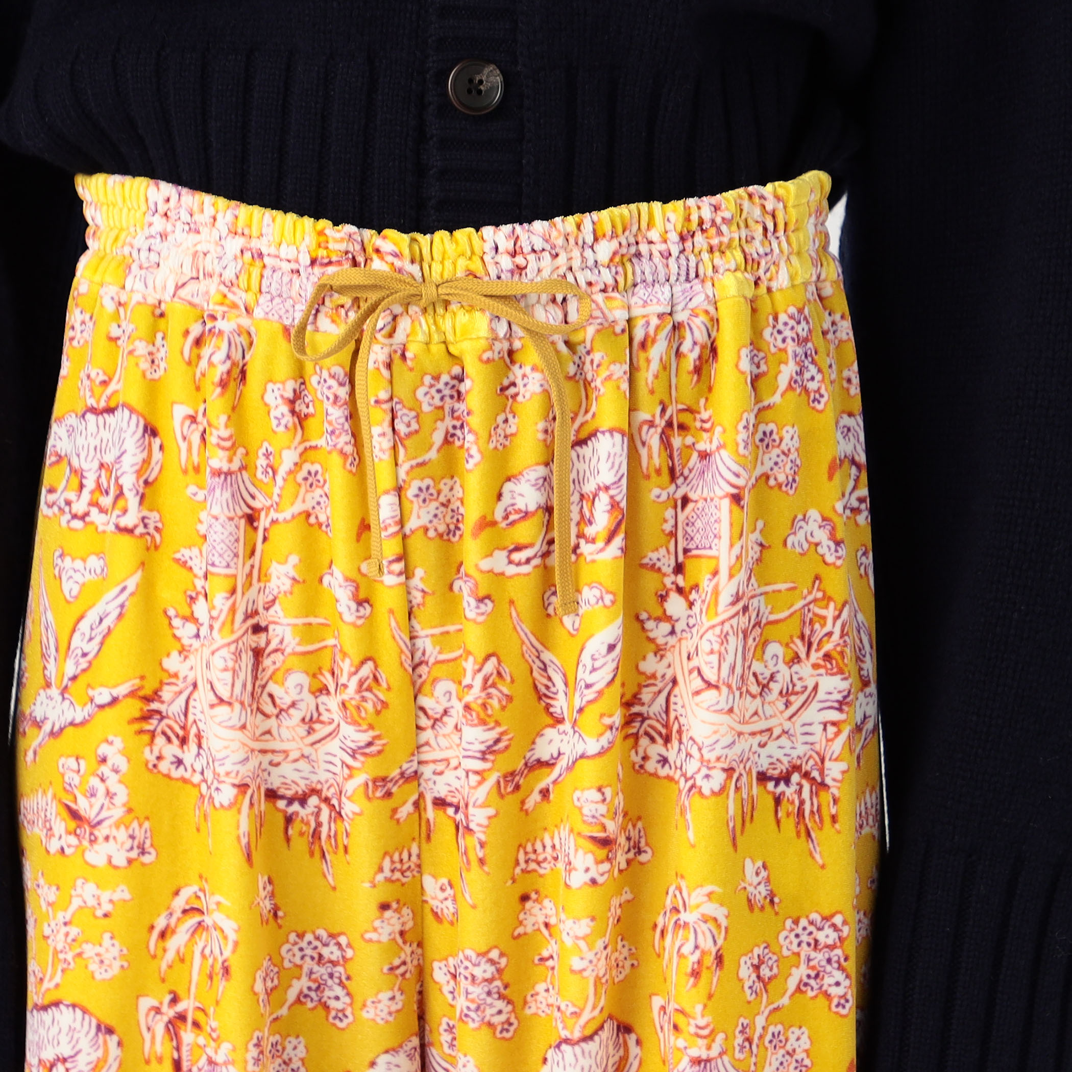 ブライトベロア プリントナローパンツ｜トゥモローランド 公式通販