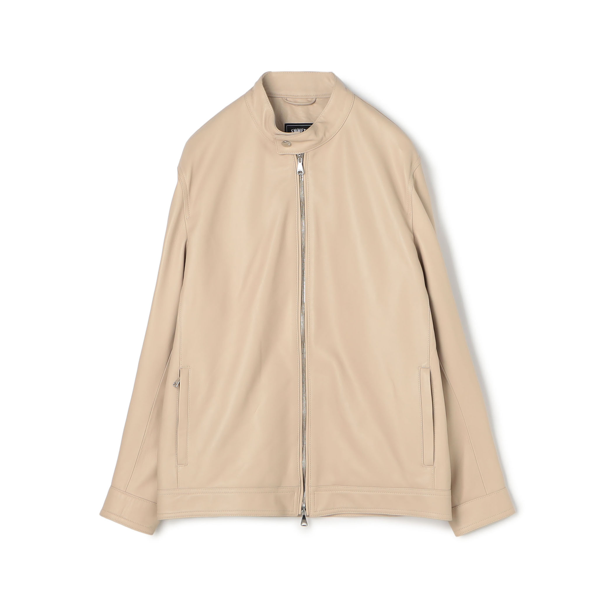 【別注】 EMMETI ラムレザー シングルライダースブルゾン