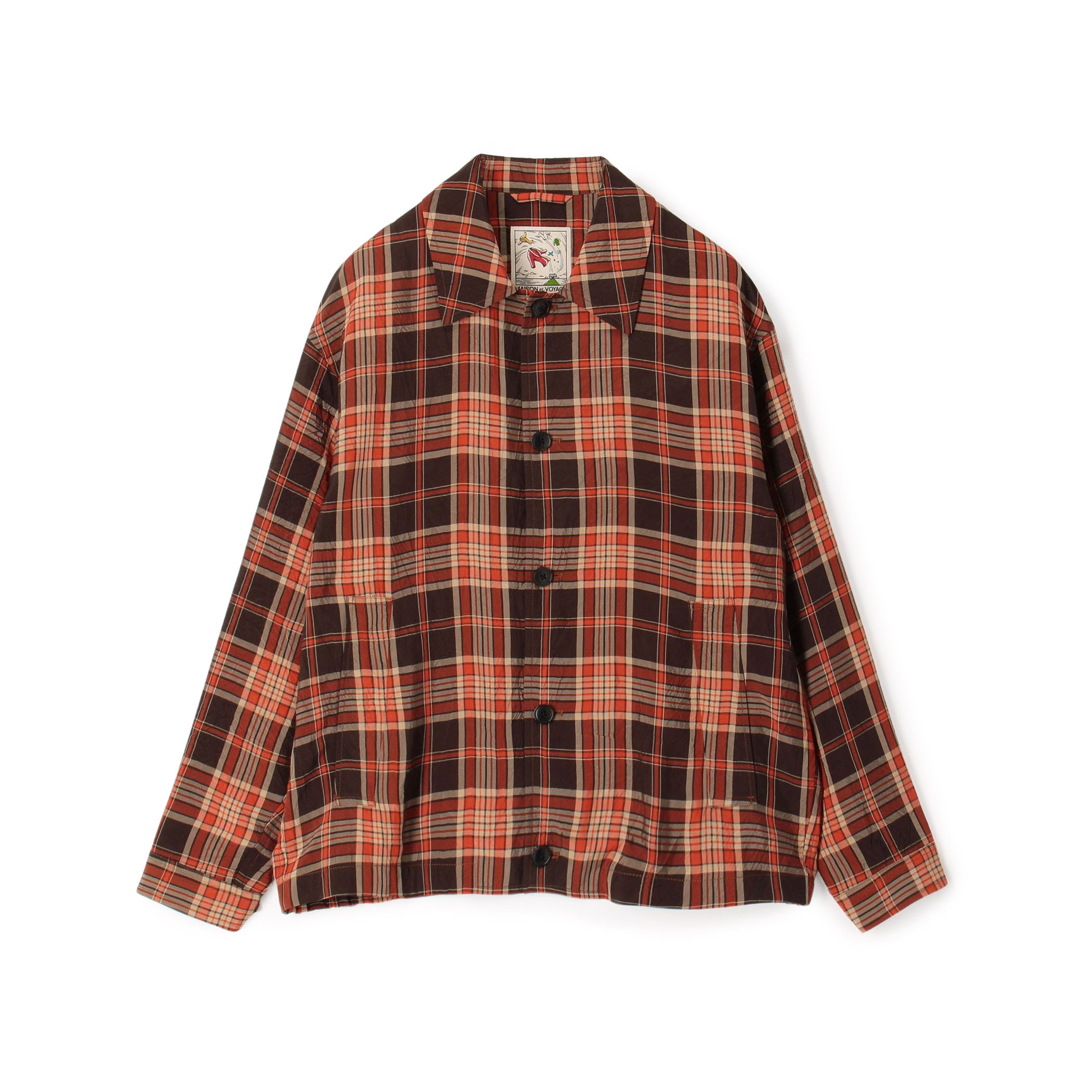 ビスコースタフタ シャツブルゾン