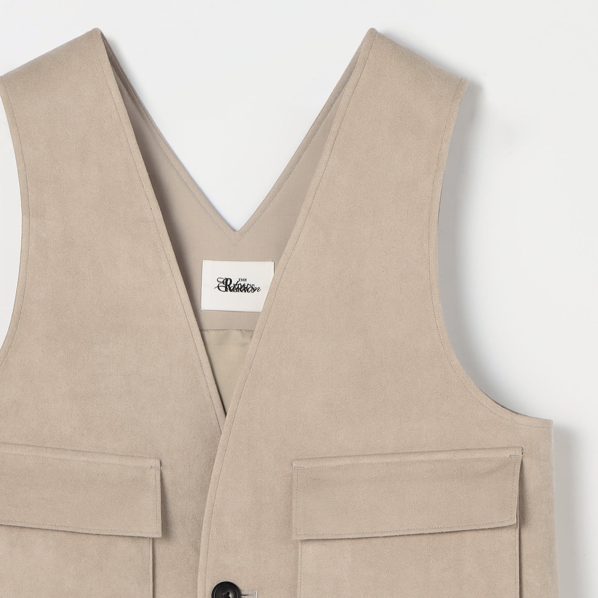Edition×THE RERACS Collaboration Label V NECK POCKET VEST