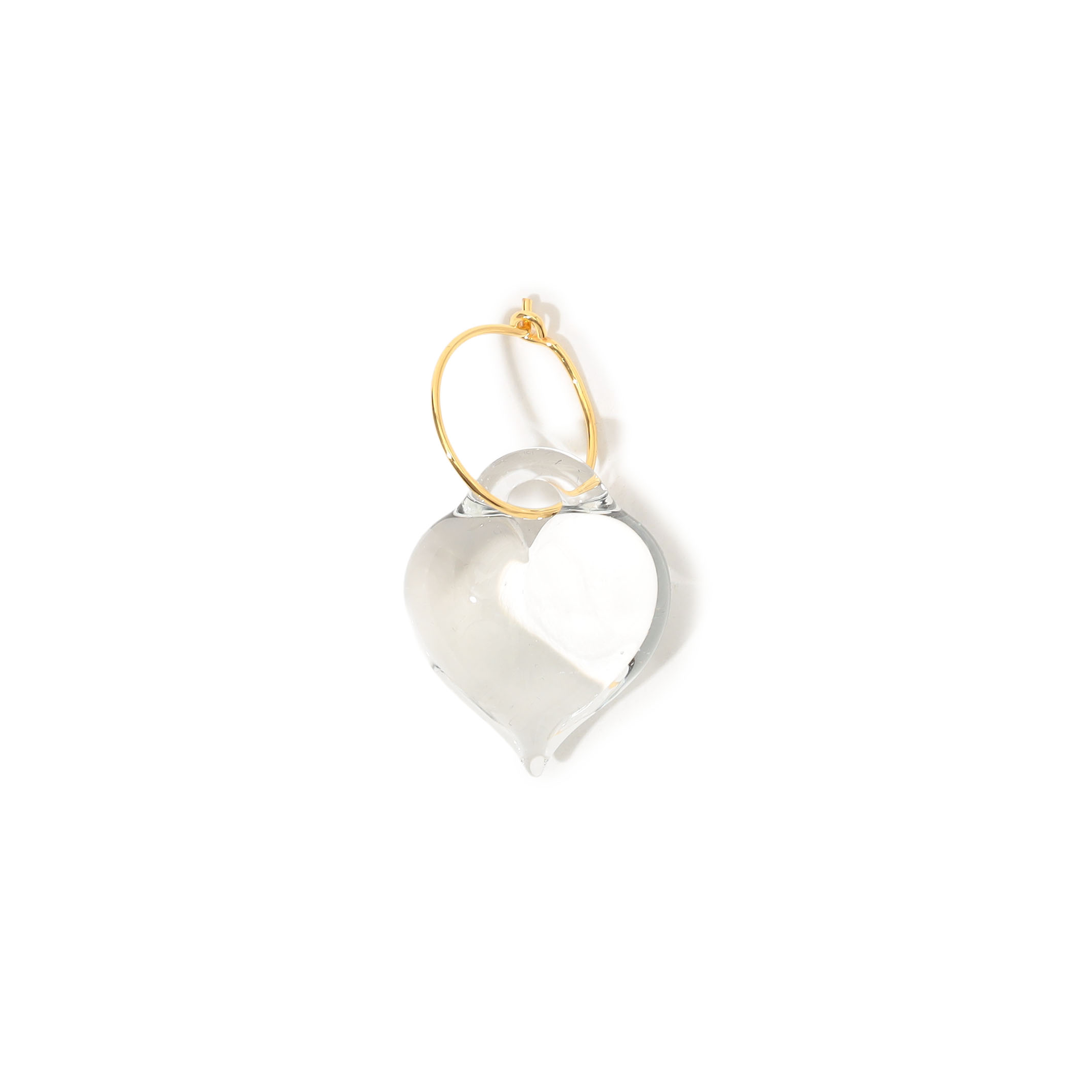 LEVENS JEWELS HEART HOOP 片耳ピアス