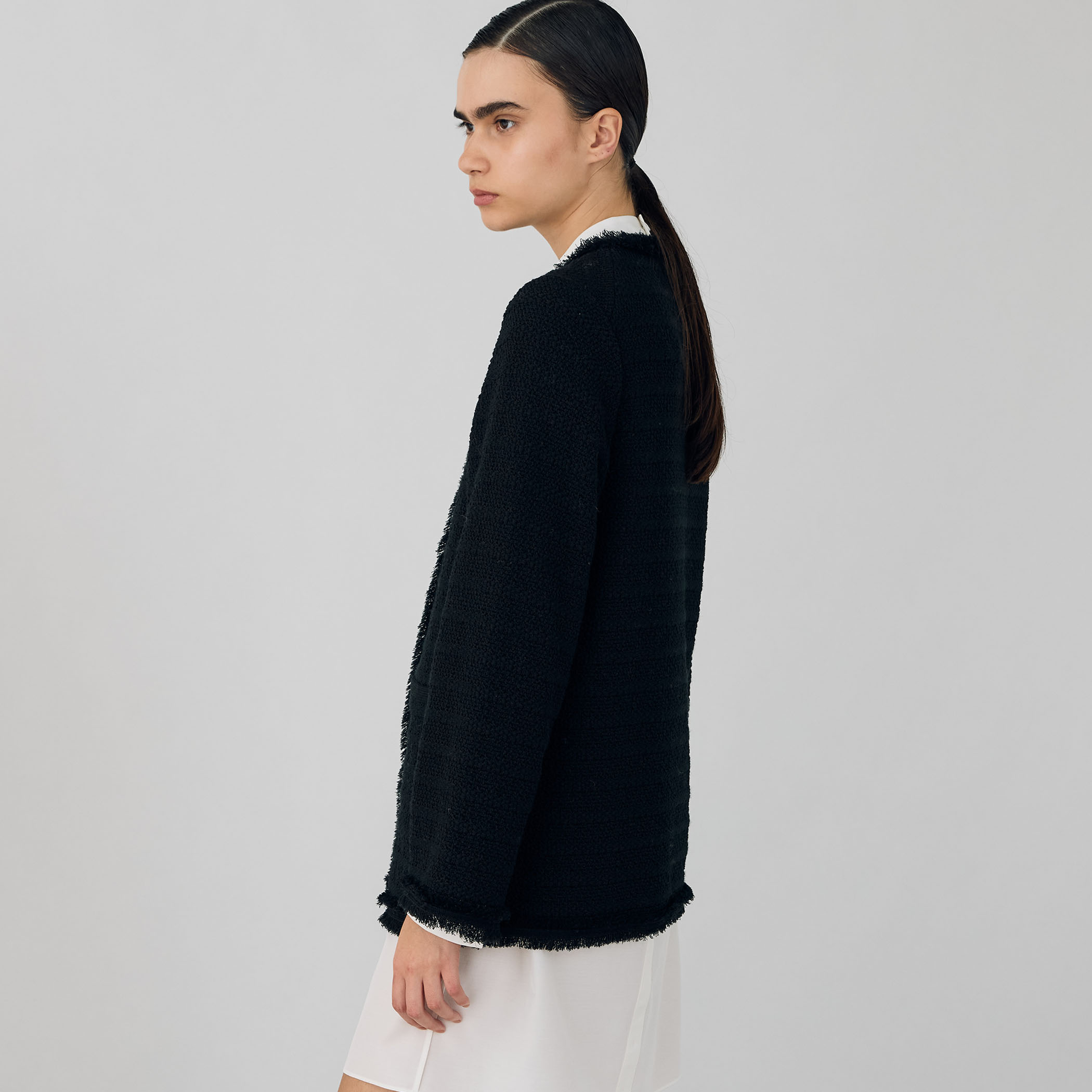 2024AW タックパターン クルーネックジャケット タックパターン クルーネックジャケット｜トゥモローランド 公式通販