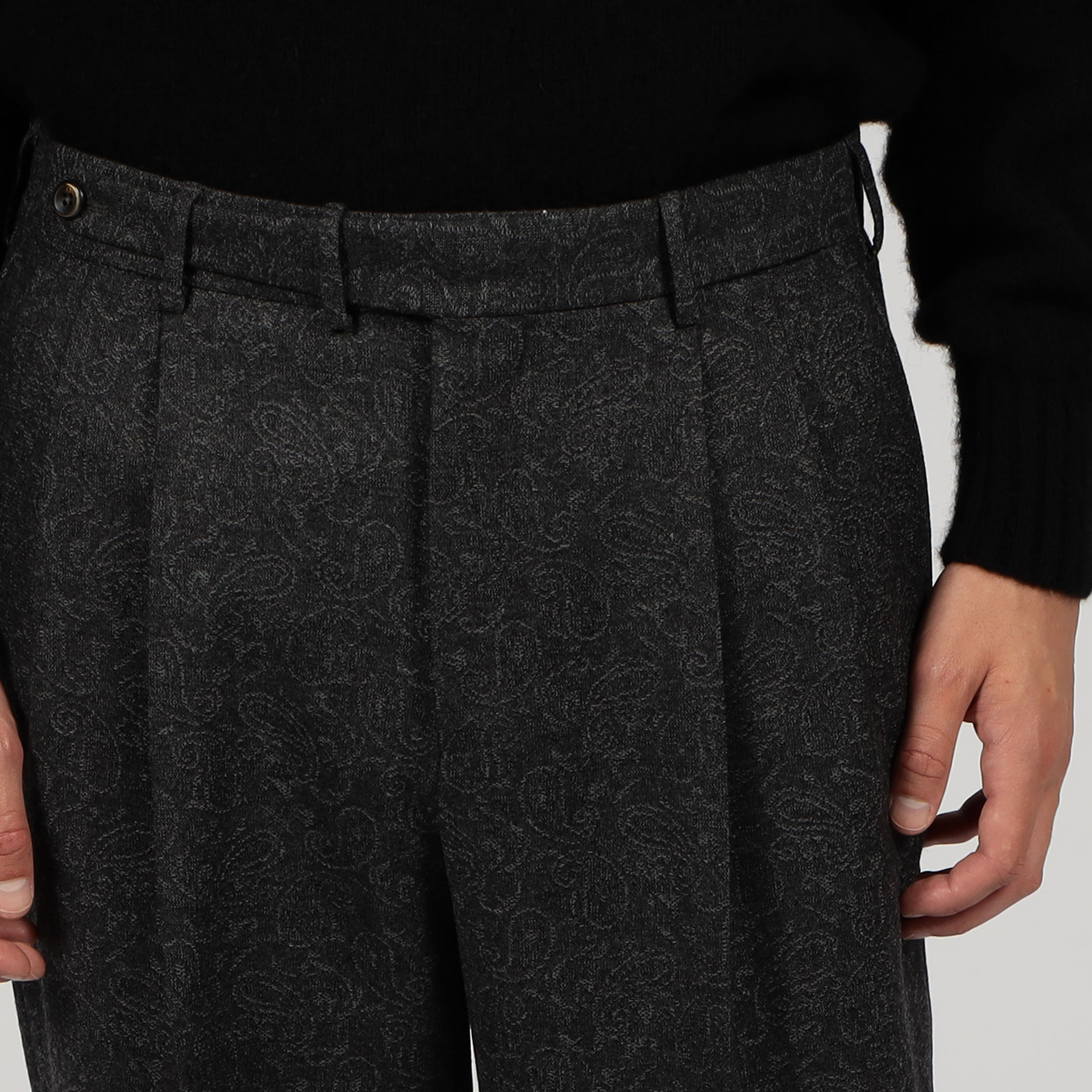 PT TORINO Carrot Fit ウール 2プリーツパンツ