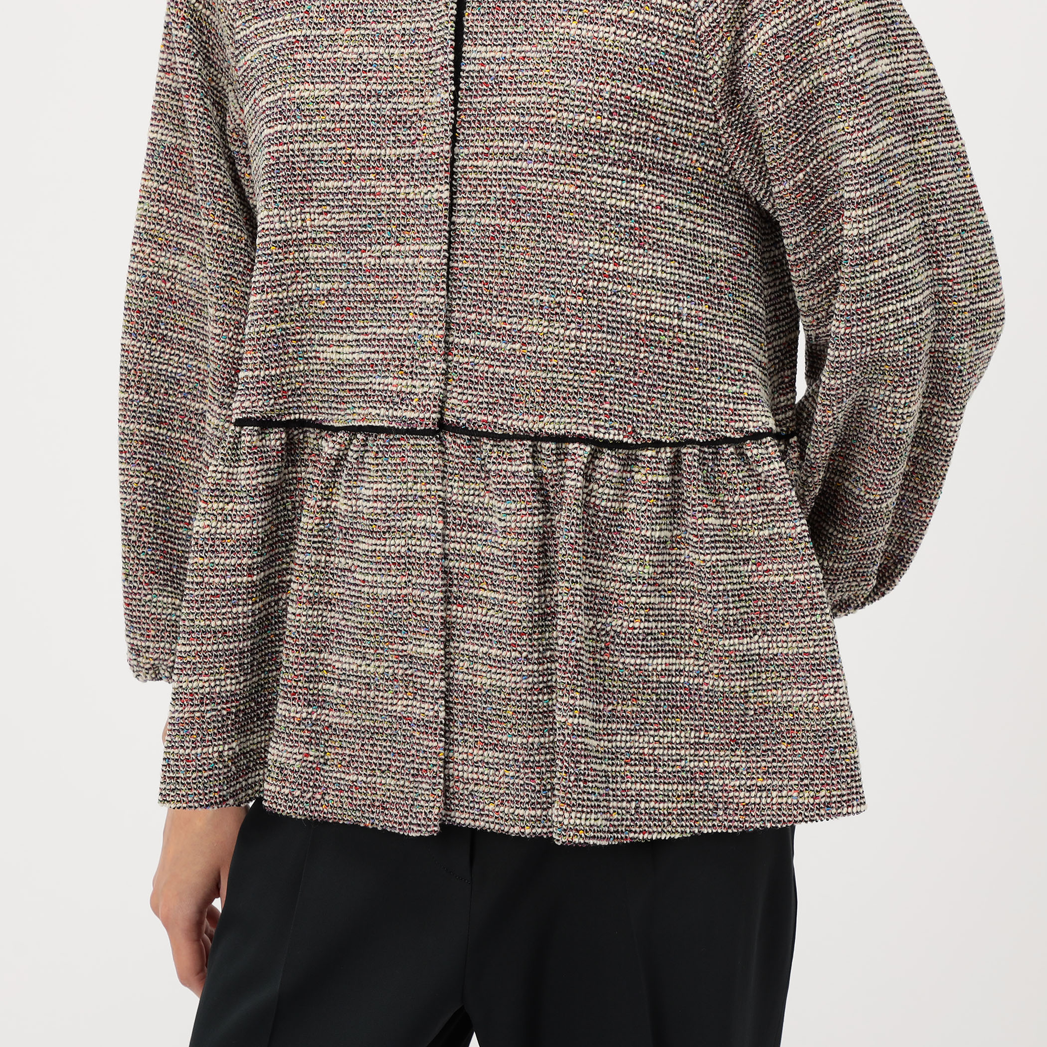 ファンシーニット ペプラムジャケット｜トゥモローランド 公式通販