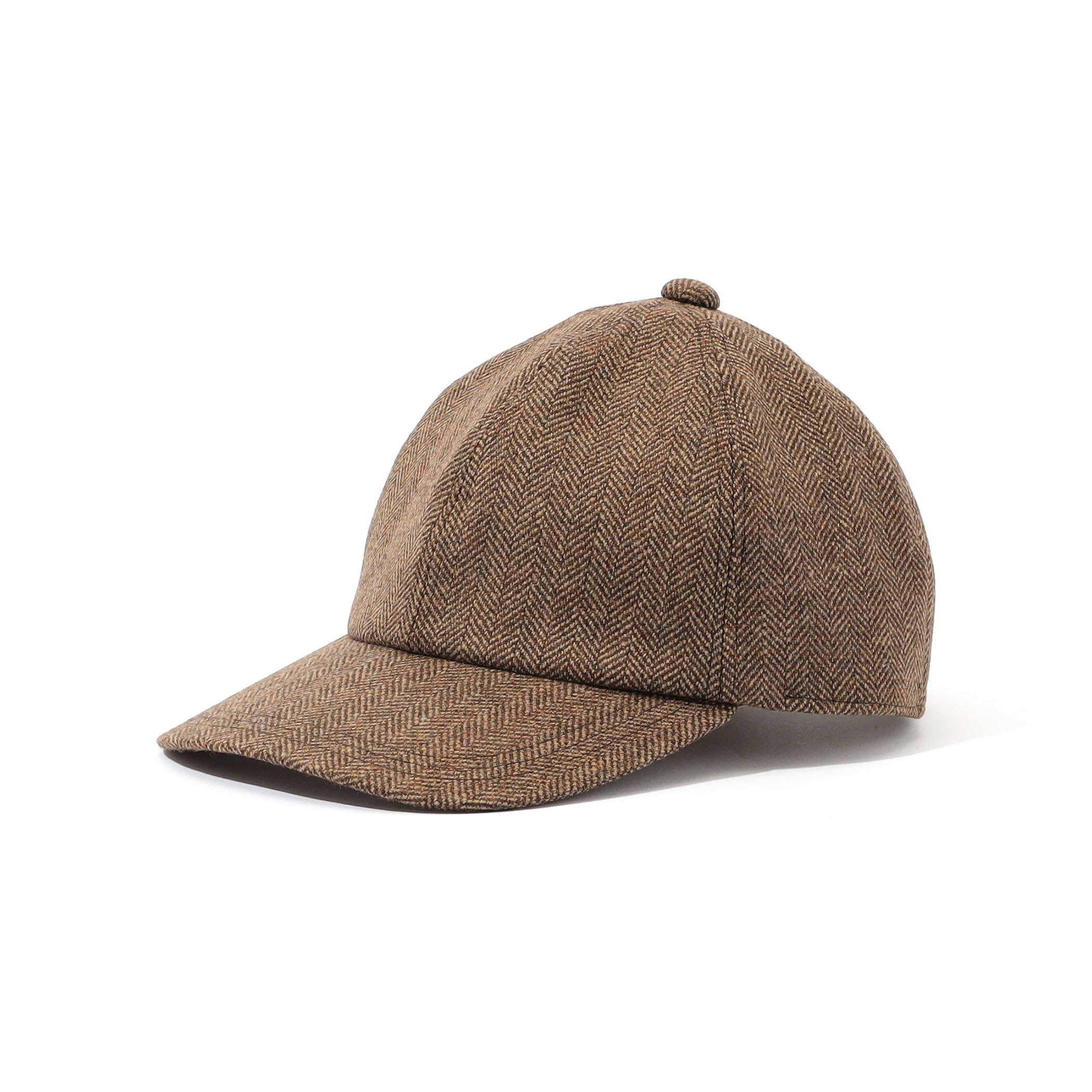 MAISON et VOYAGE ウールツイード ヘリンボーン 6パネルキャップ
