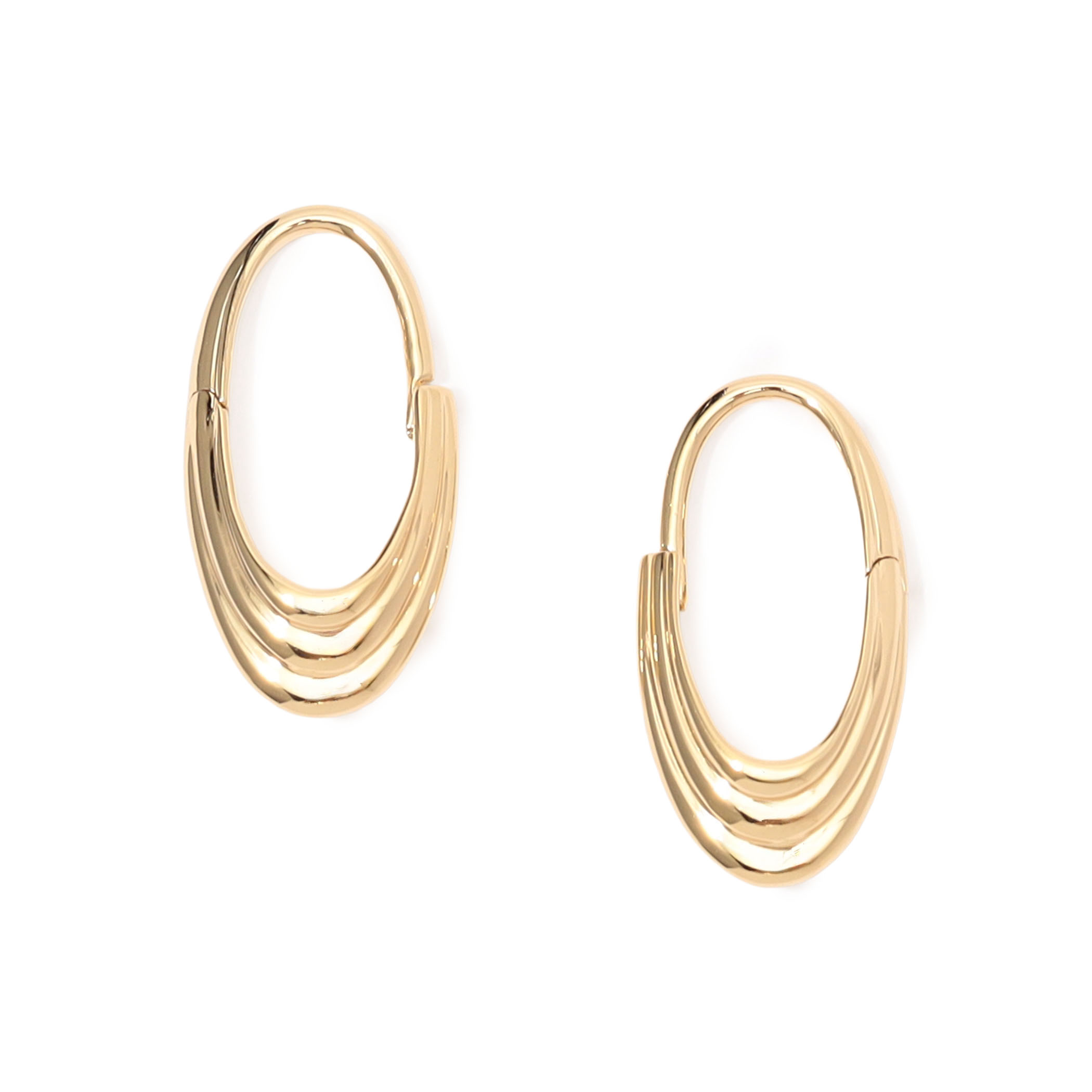 Otiumberg. Roscida Ridged Hoops ゴールド ピアス｜トゥモローランド