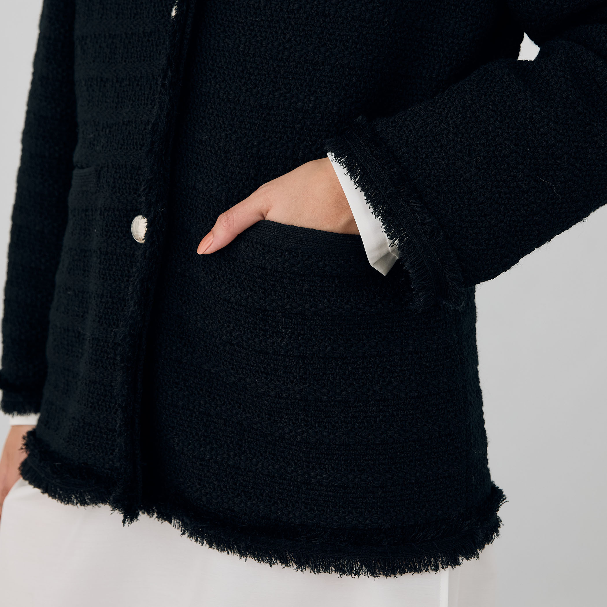 2024AW タックパターン クルーネックジャケット タックパターン クルーネックジャケット｜トゥモローランド 公式通販