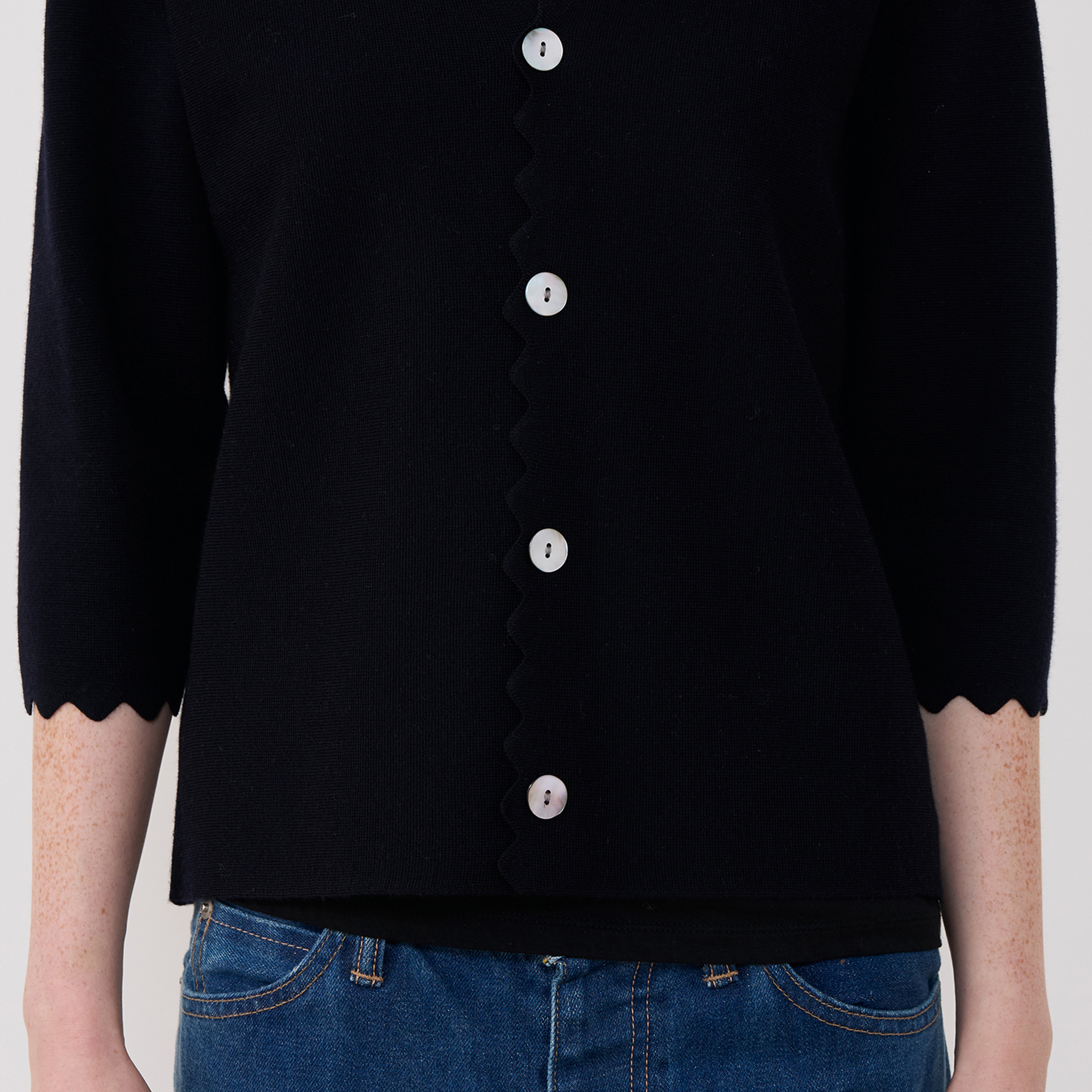 ウーステッドミラノリブ Vネックカーディガン｜トゥモローランド 公式通販