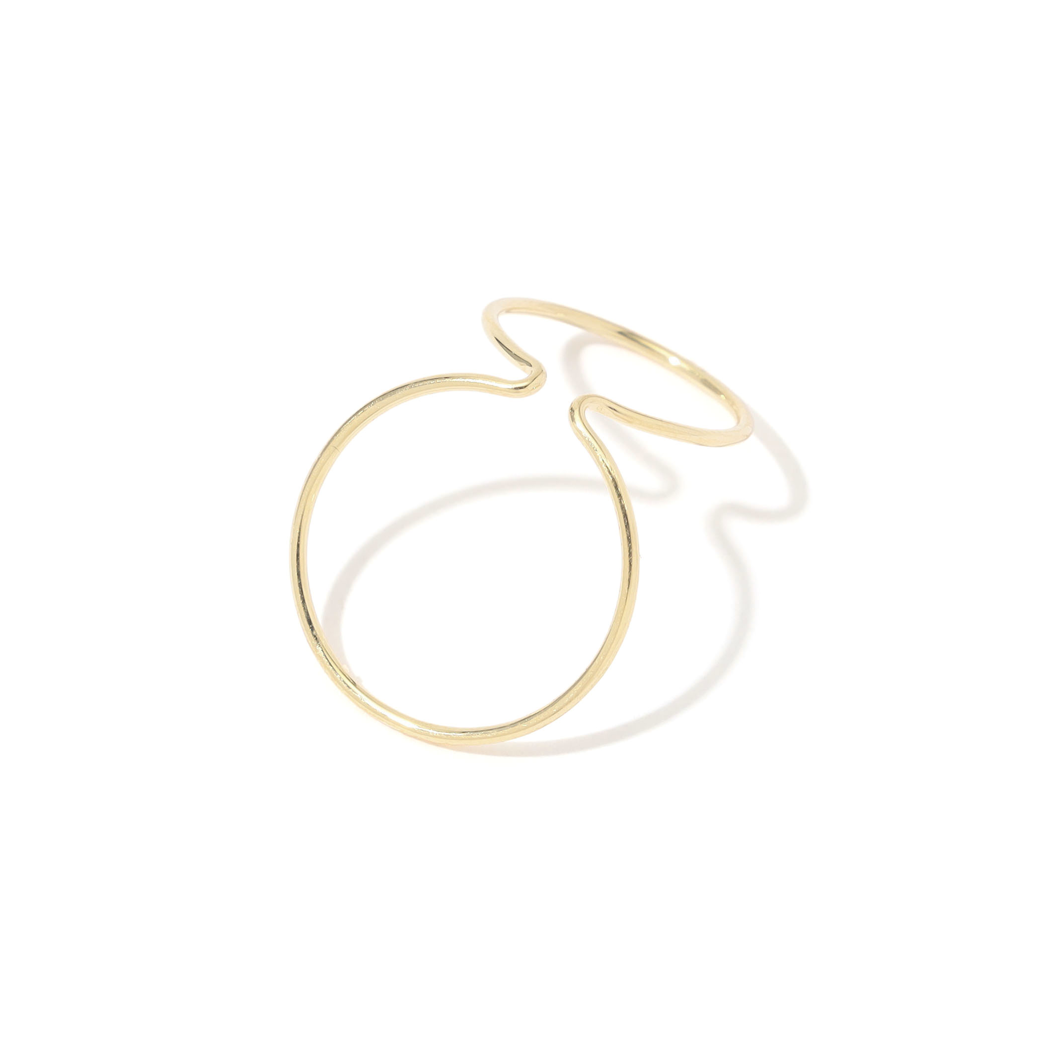 SASKIA DIEZ ダブルサークル イヤーカフ