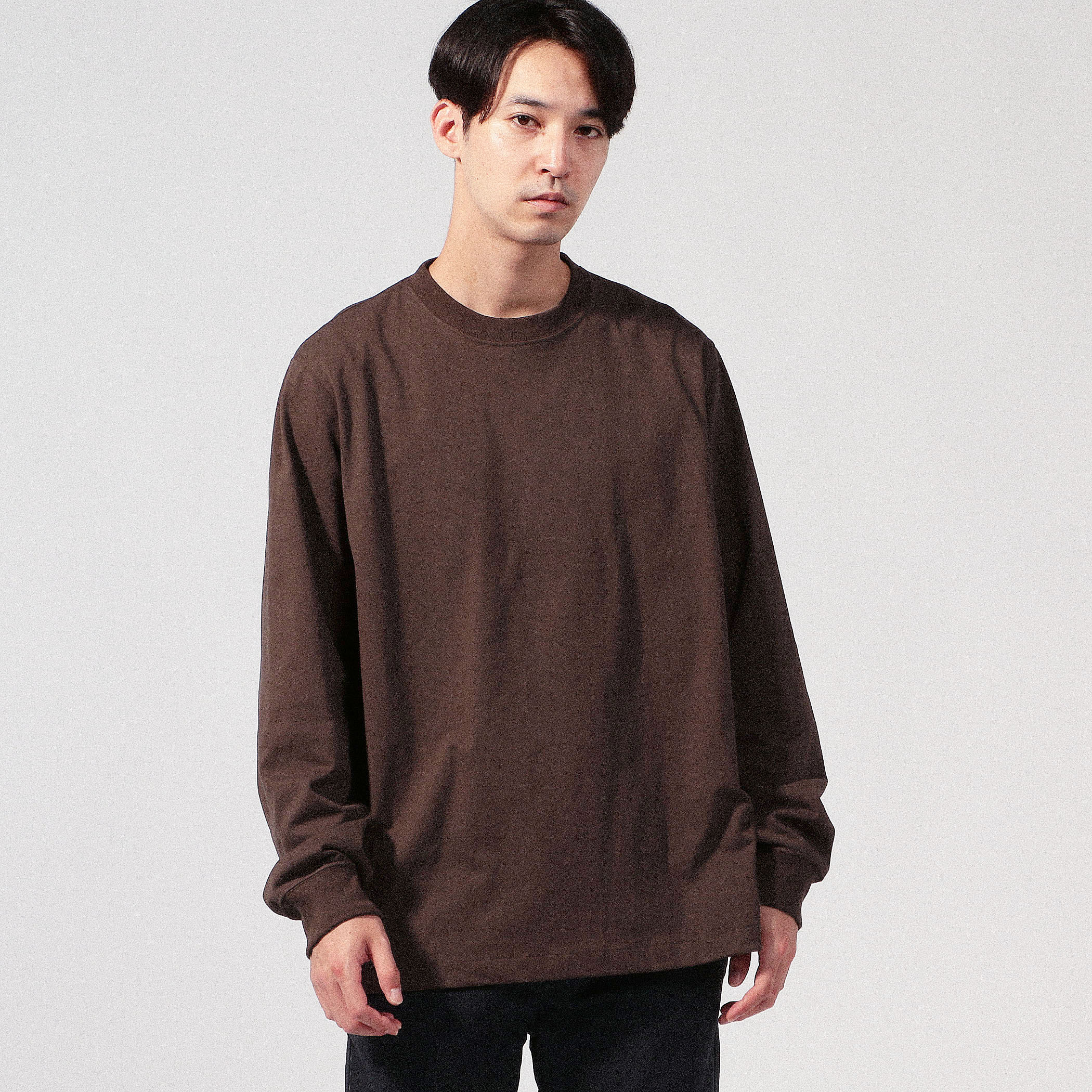 fitfor BASIC LONG SLEEVE TEE コットン クルーネックロングスリーブ