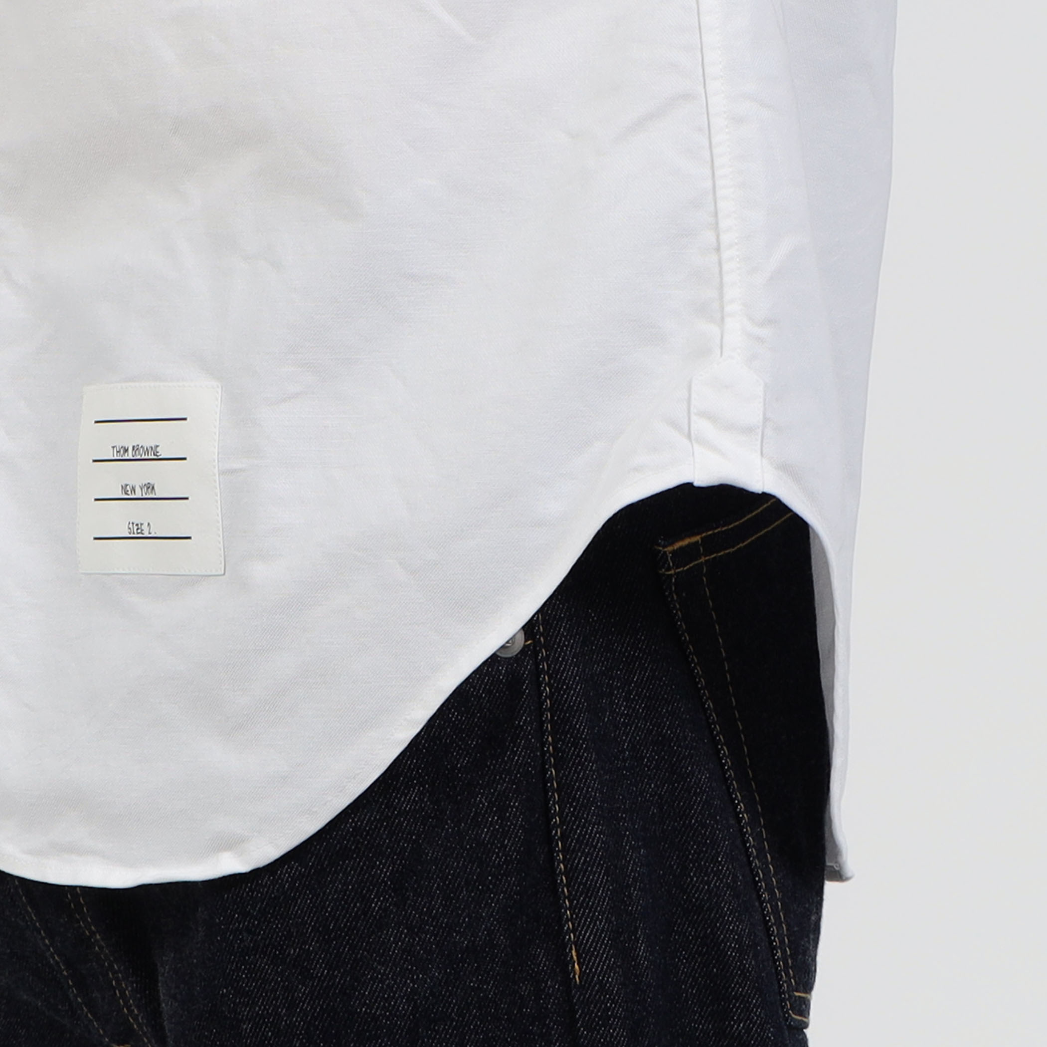 THOM BROWNE 麻・長袖シャツ THOM BROWNE CLASSIC BUTTON-DOWN SHIRT｜トゥモローランド 公式通販