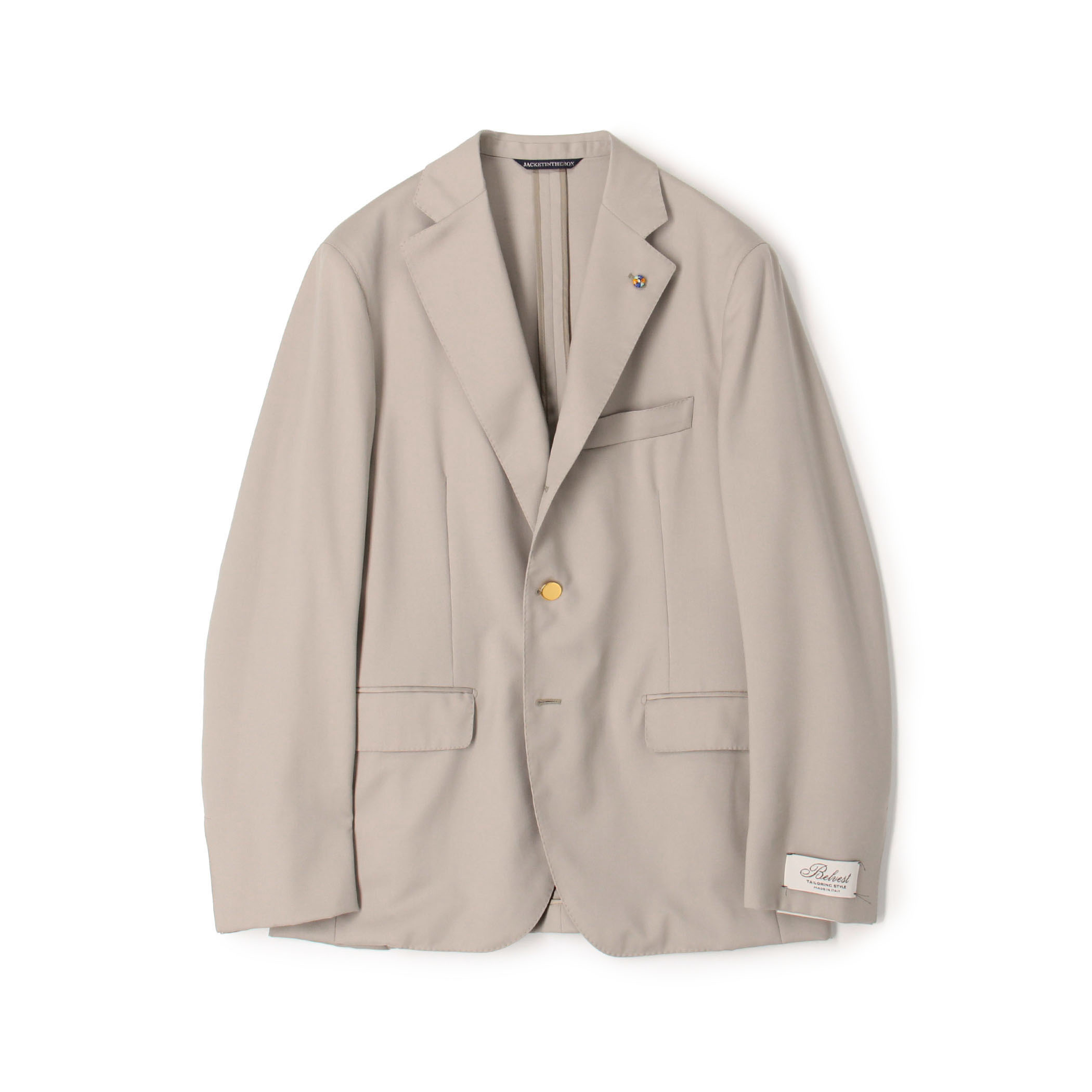 【別注】 Belvest ウールツイル シングルブレステッド  3Bジャケット