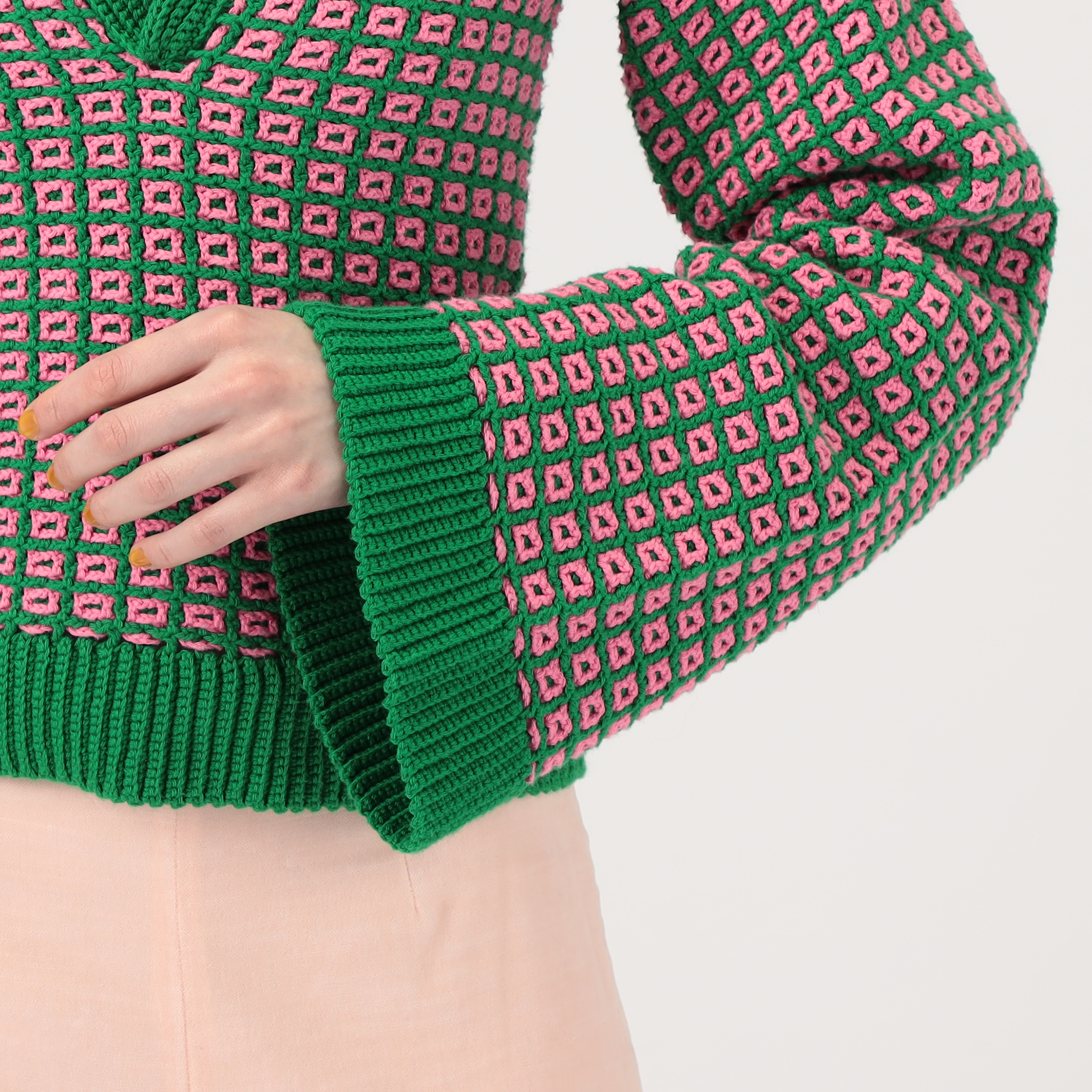 ニット セーター MOZHDEH MATIN SQUARE POLO スキッパーニット レディース TOMORROWLAND｜MOZHDEH MATIN SQUARE POLO スキッパーニット