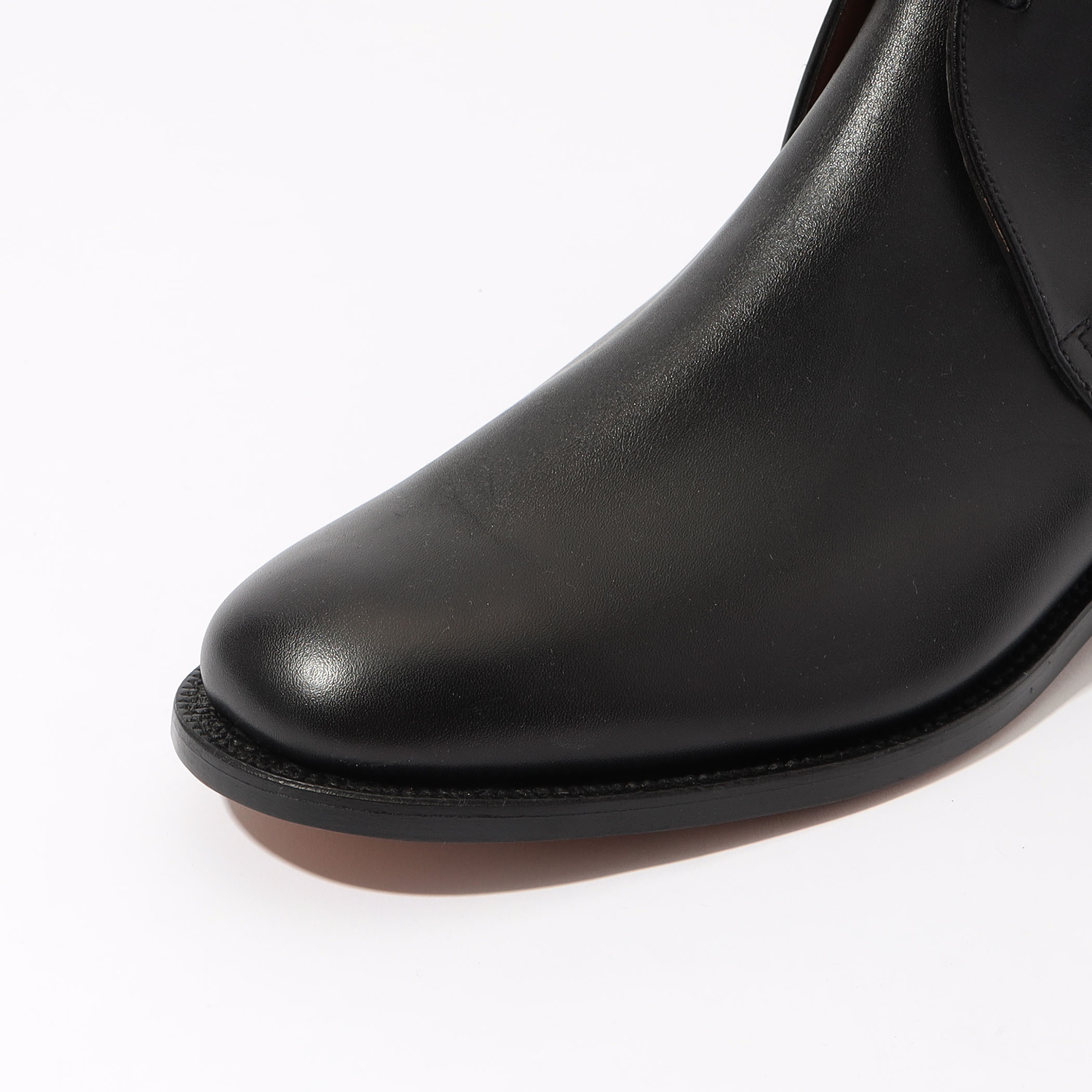 トゥモローランド レザーソール ジョッパーブーツ レザーブーツ 本革 黒 革靴 別注】SANDERS GEORGE BOOTS 3アイレットレースアップブーツ