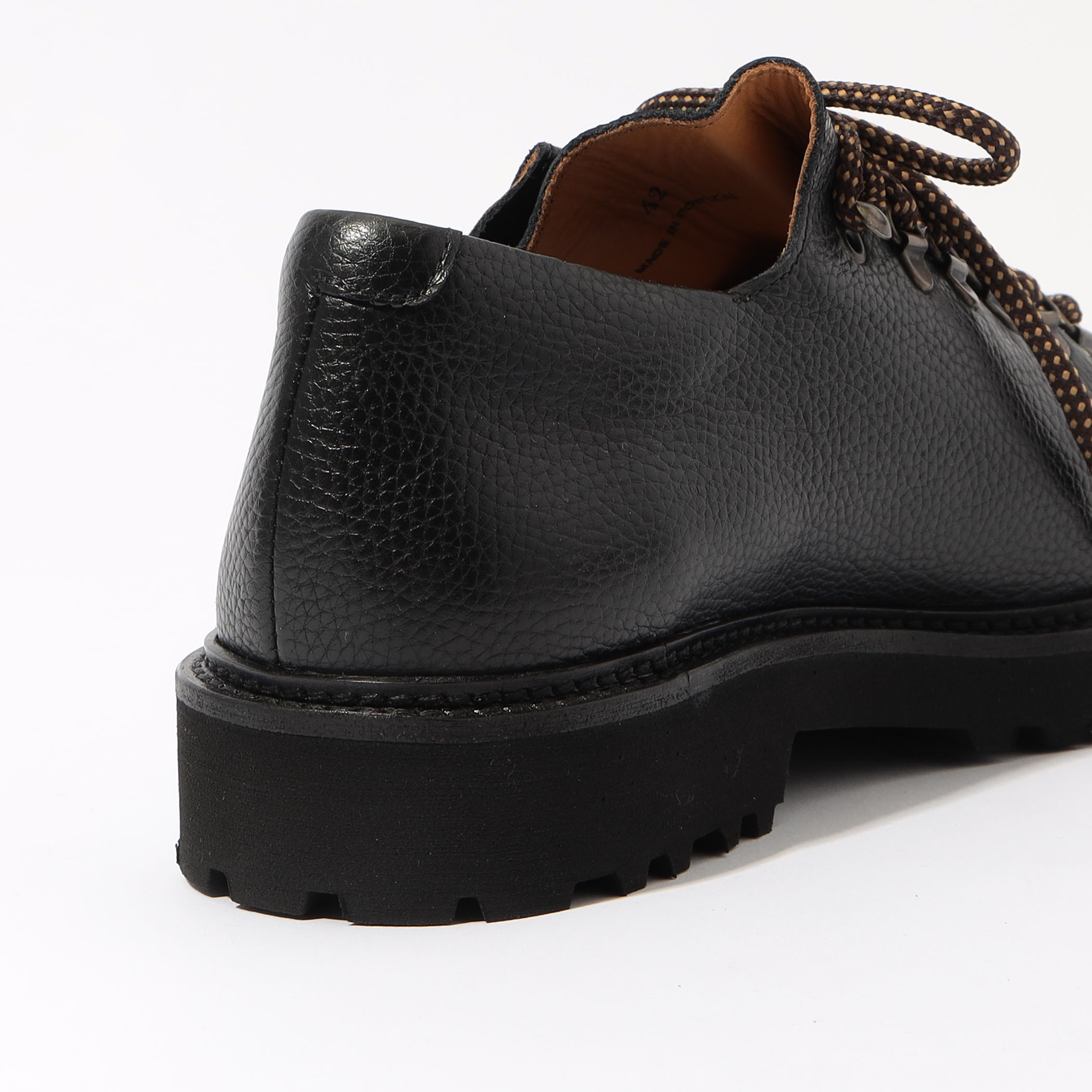 別注】SOLOVIERE ブラックグレインレザー クライミングシューズ