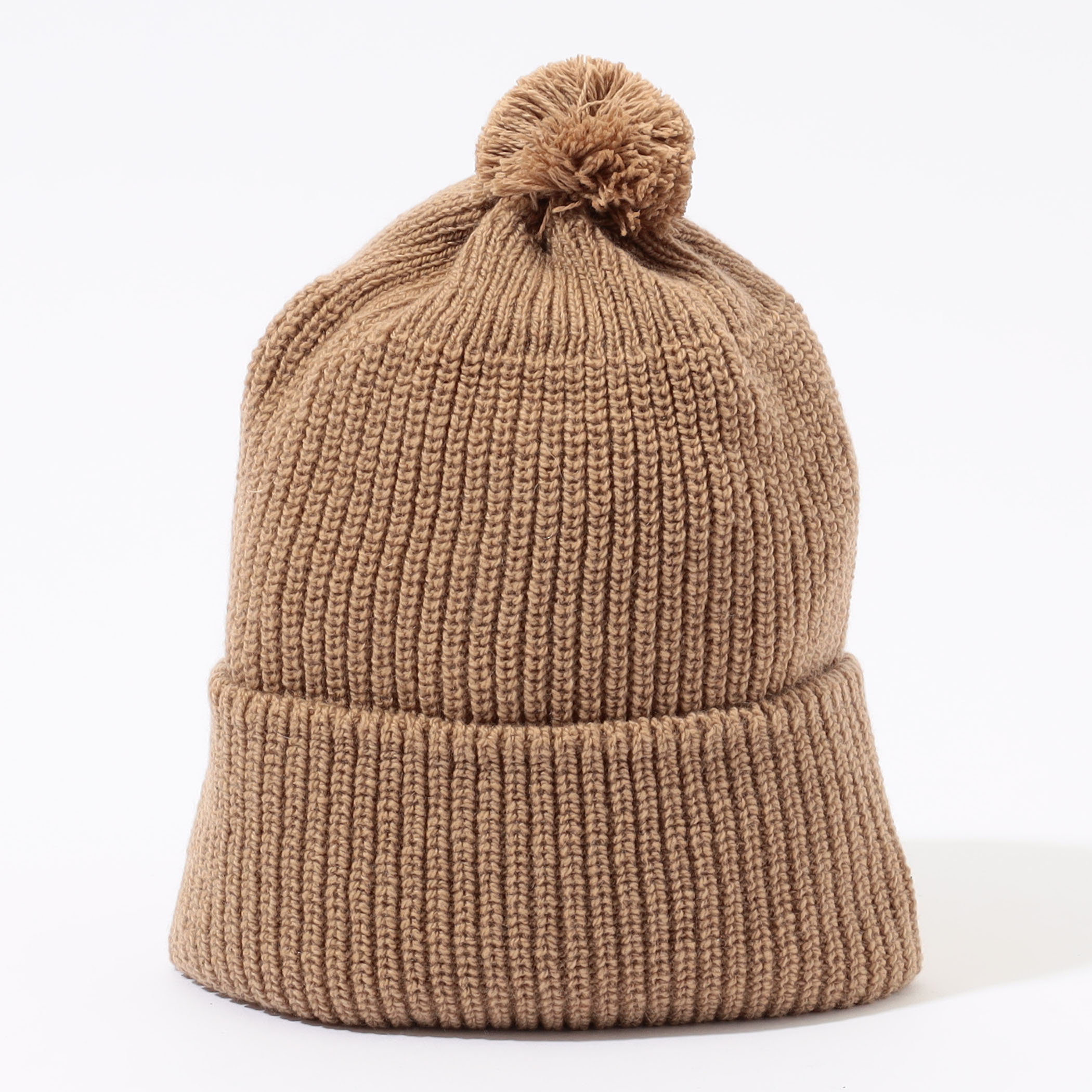 HIGHLAND2000 HC BOB CAP WITH POMPOM カシミヤニットキャップ