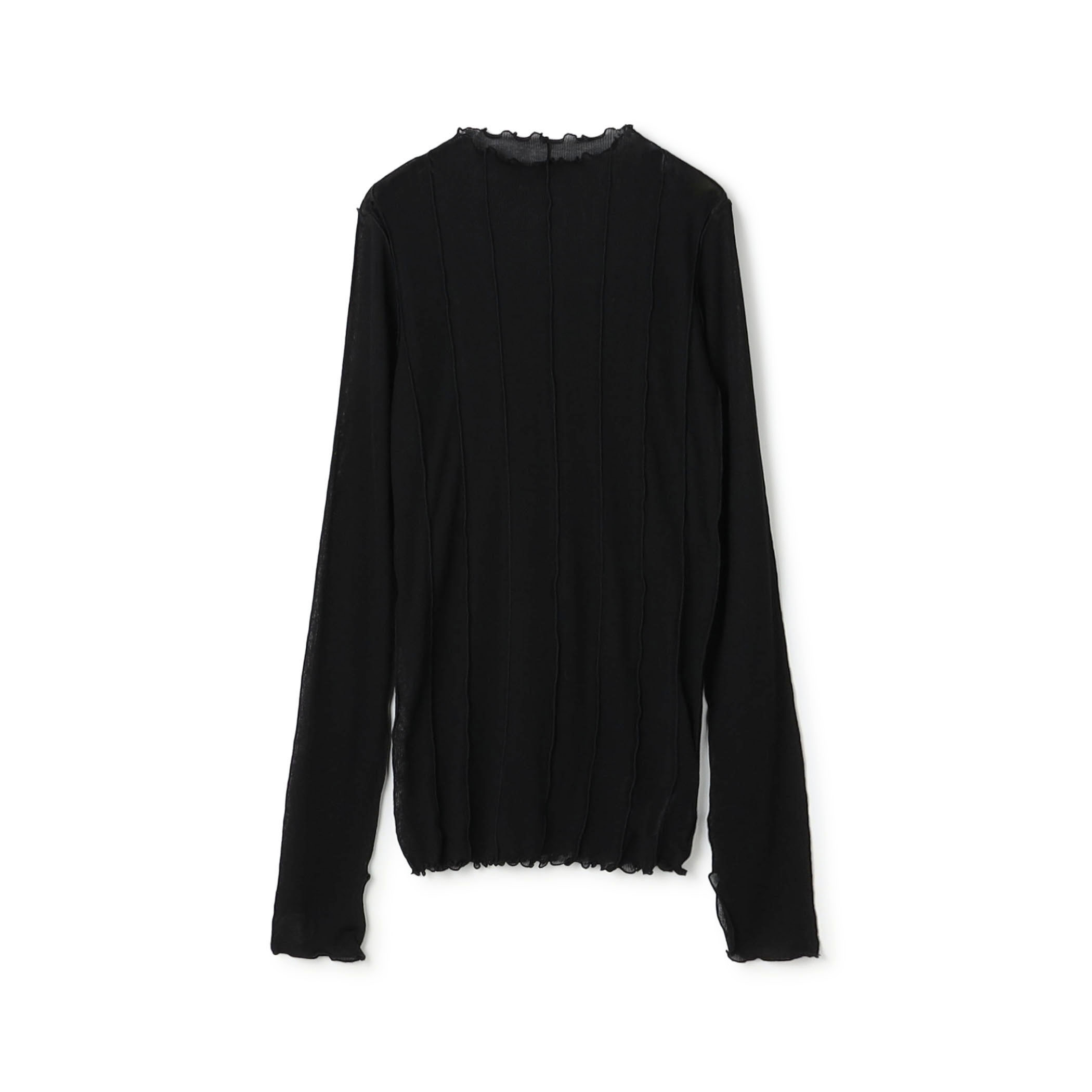 HAKUJI Sheer rib BN PO ボトルネック プルオーバー