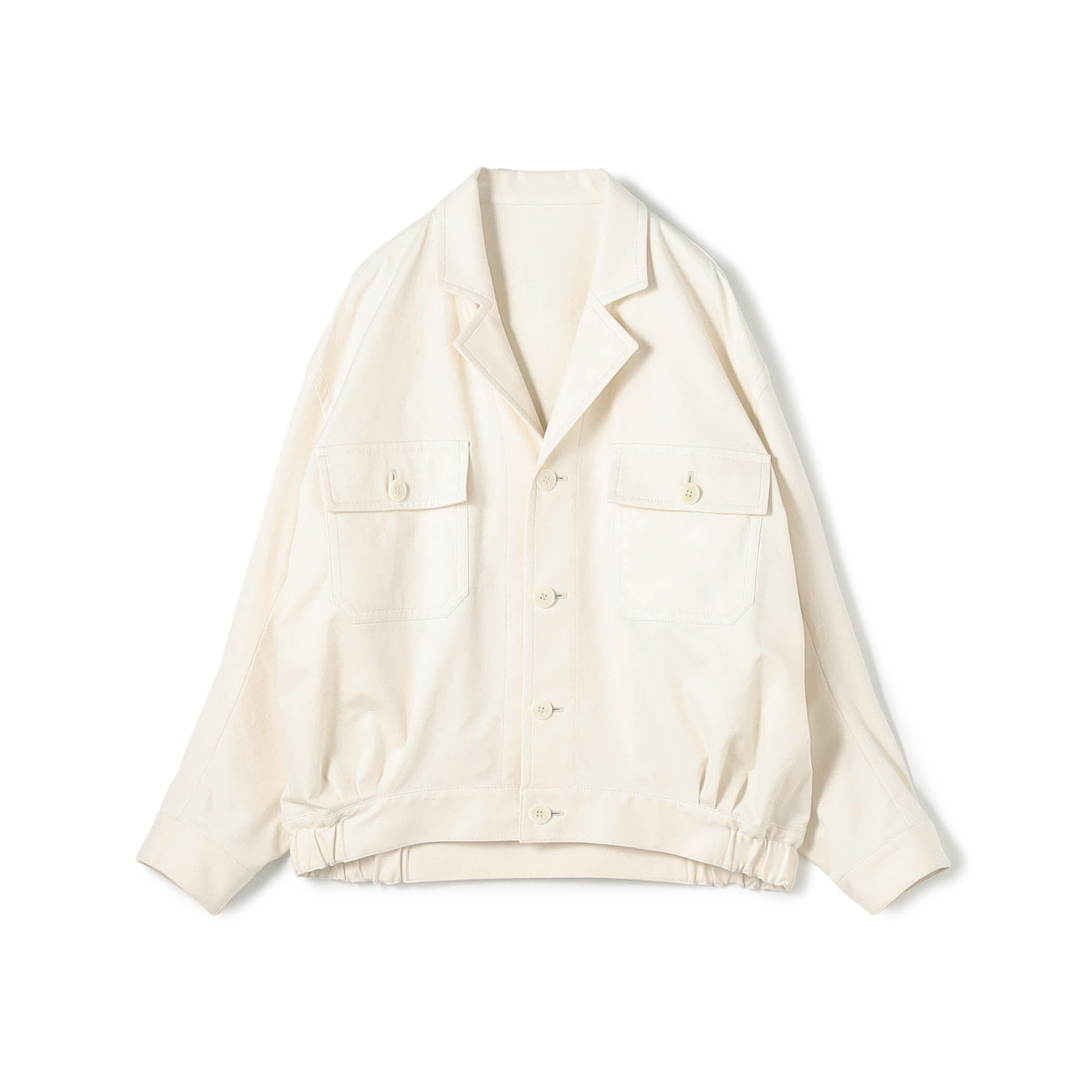 ノンマーセライズドコットン コクーンバックブルゾン