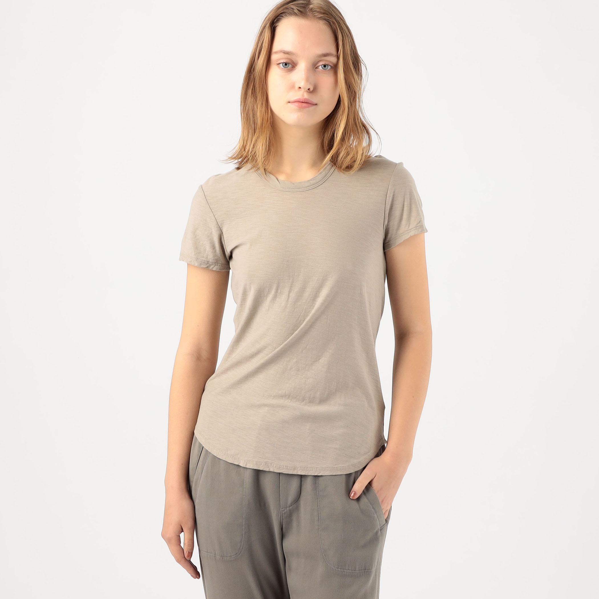 スラブジャージー クルーネックTシャツ WUA3037