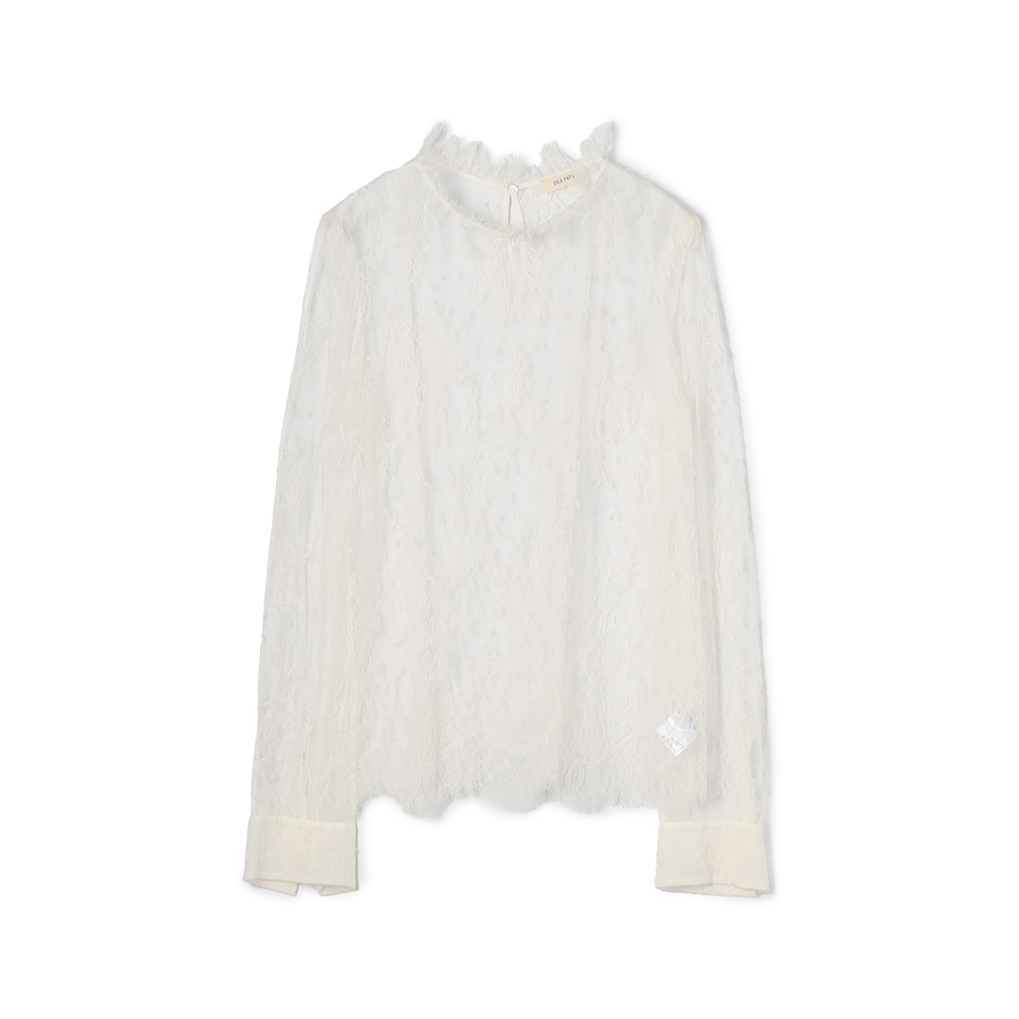 フレンチレース クルーネックブラウス