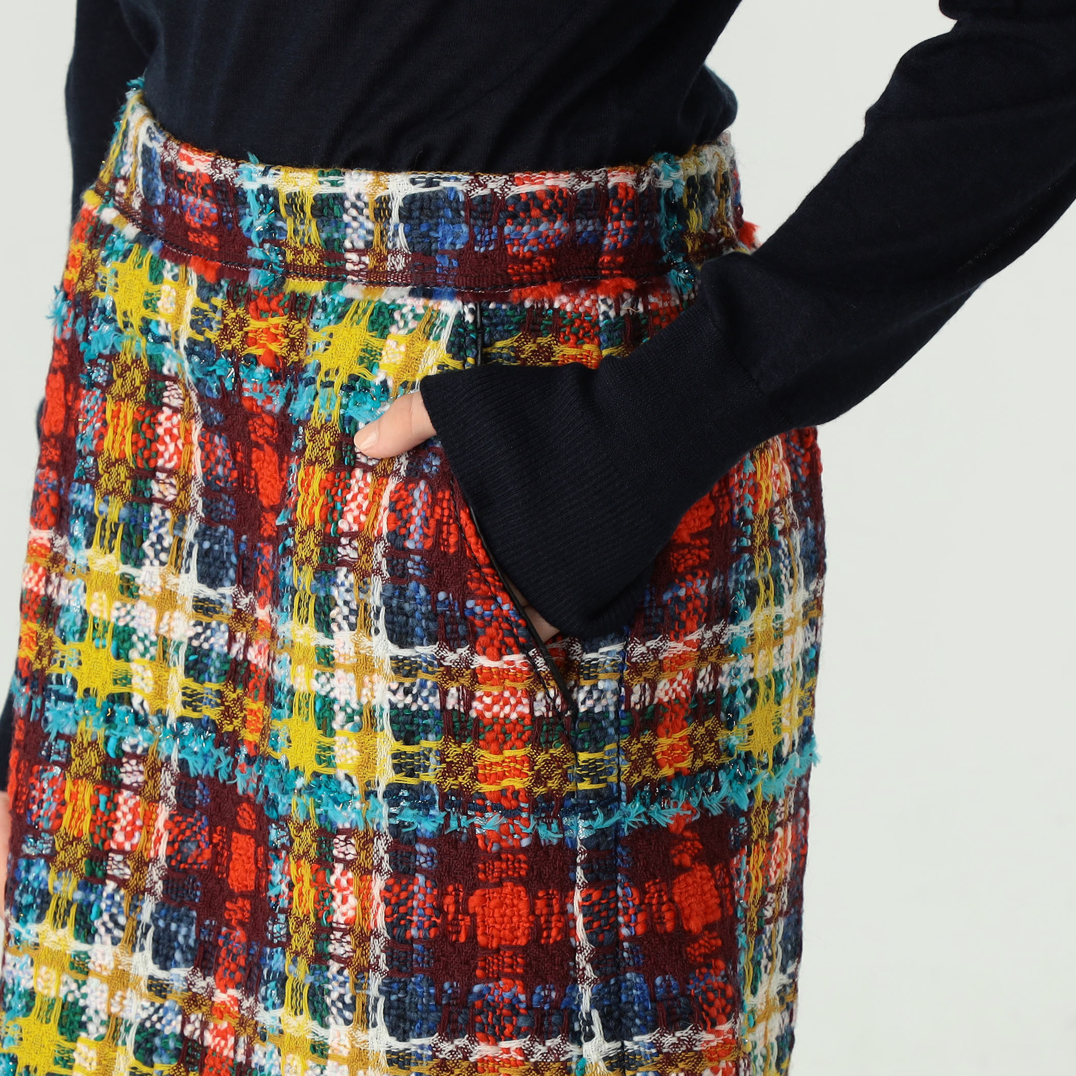 ミックスツイード ミニスカート｜トゥモローランド 公式通販