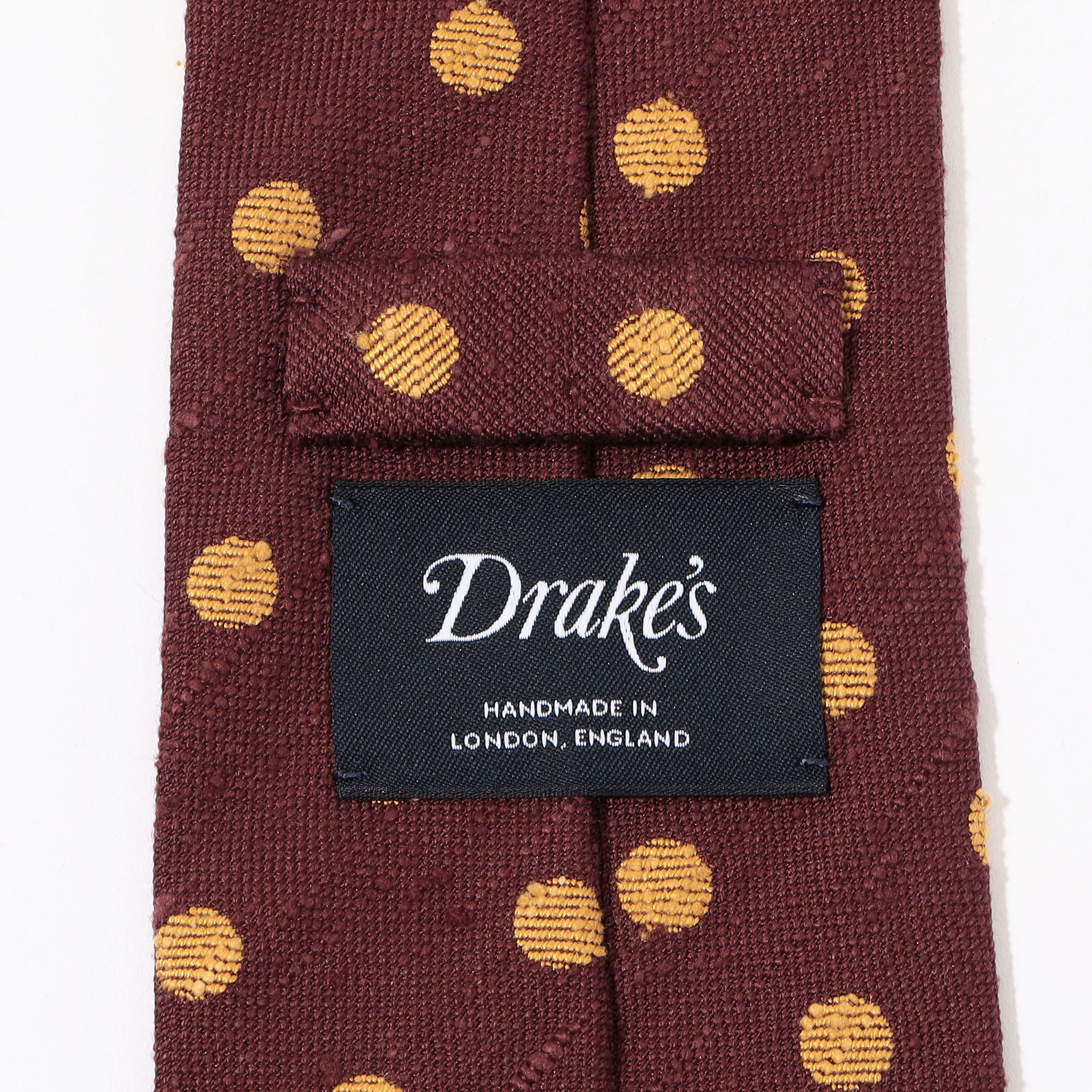 Drake's シルクネップ ドット柄ネクタイ｜トゥモローランド