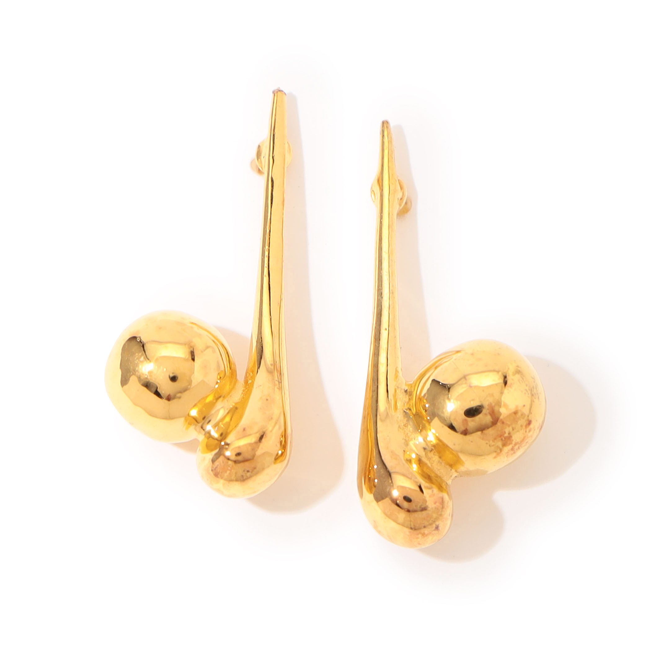 【TATIANA】Dewline Dangle Hoop Earrings 韓国発 ピアス TATIANA(タチアナ) ピアス(レディース) - 海外通販のBUYMA