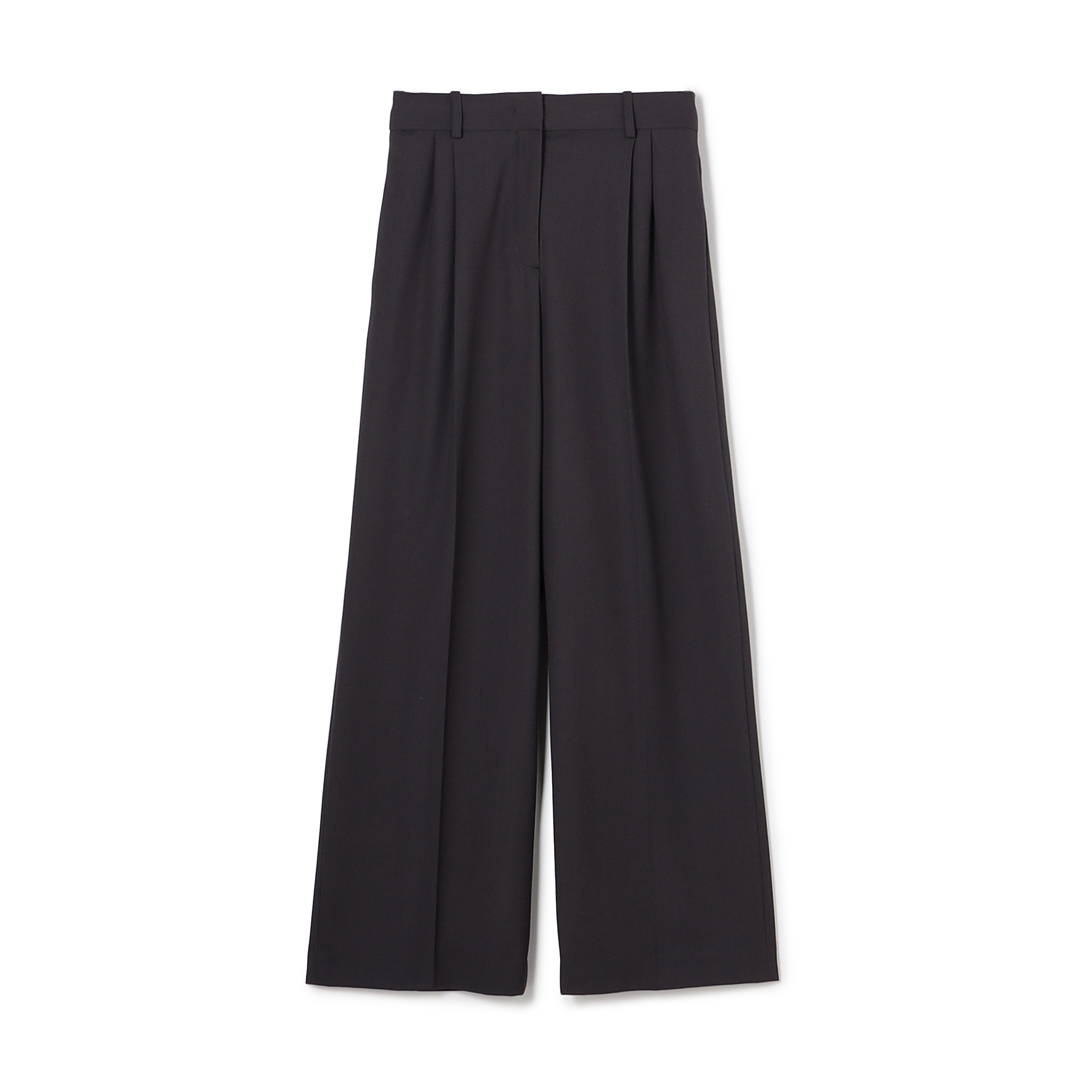 ハイツイストギャバジン 2タックワイドパンツ