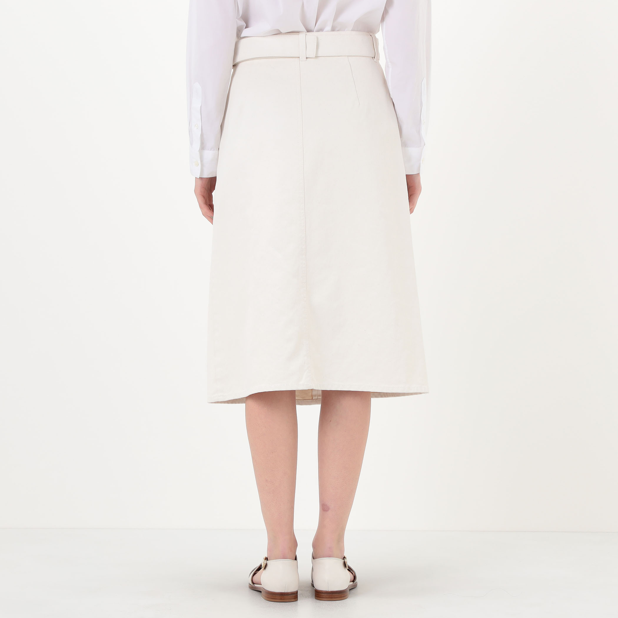 ピグメントドリルクロス ベルテッドスカート｜トゥモローランド 公式通販