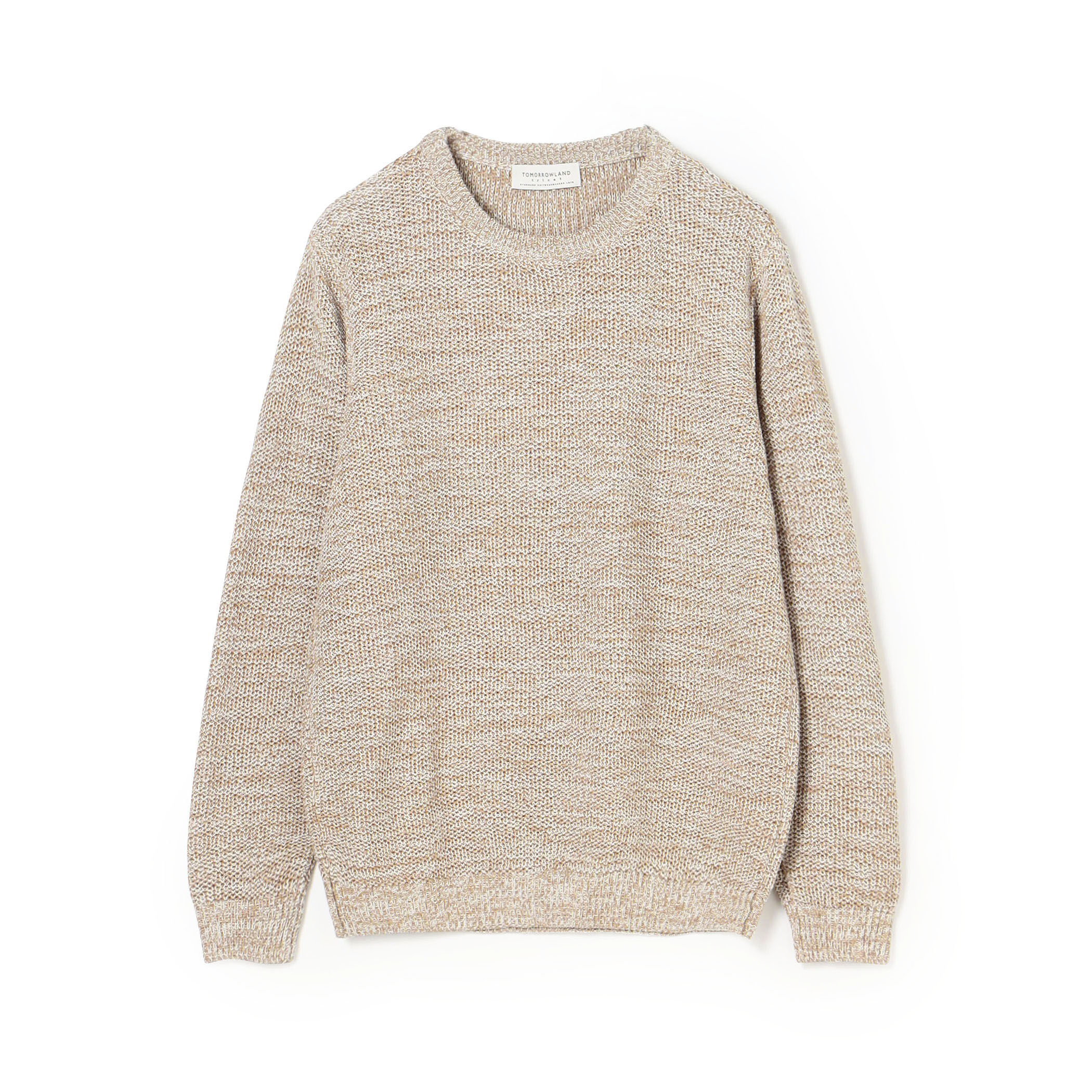 ■TOMORROWLAND tricot ギマコットンリネン クルーネックプルオーバー