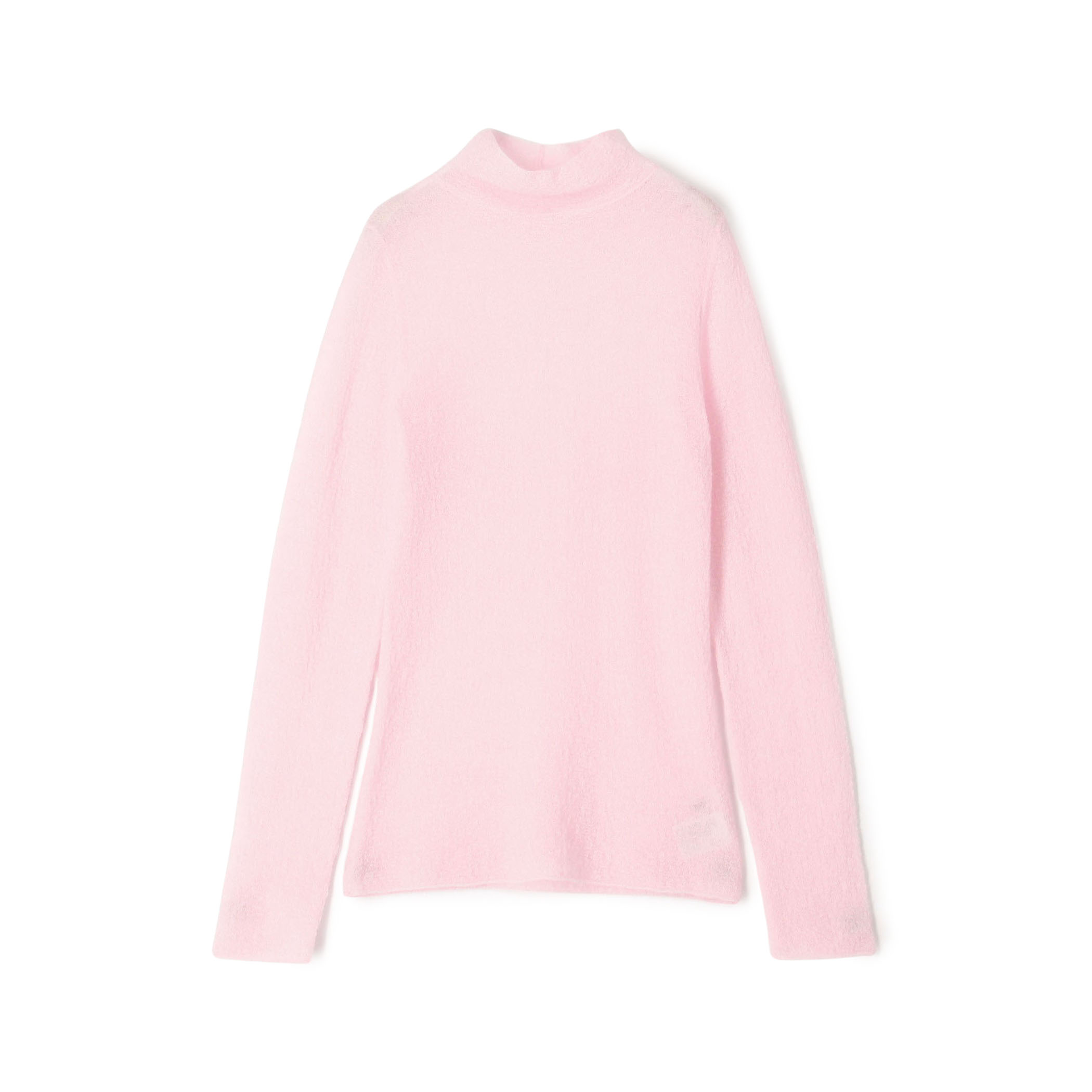 ■モヘアシアー ハイネックネックニット