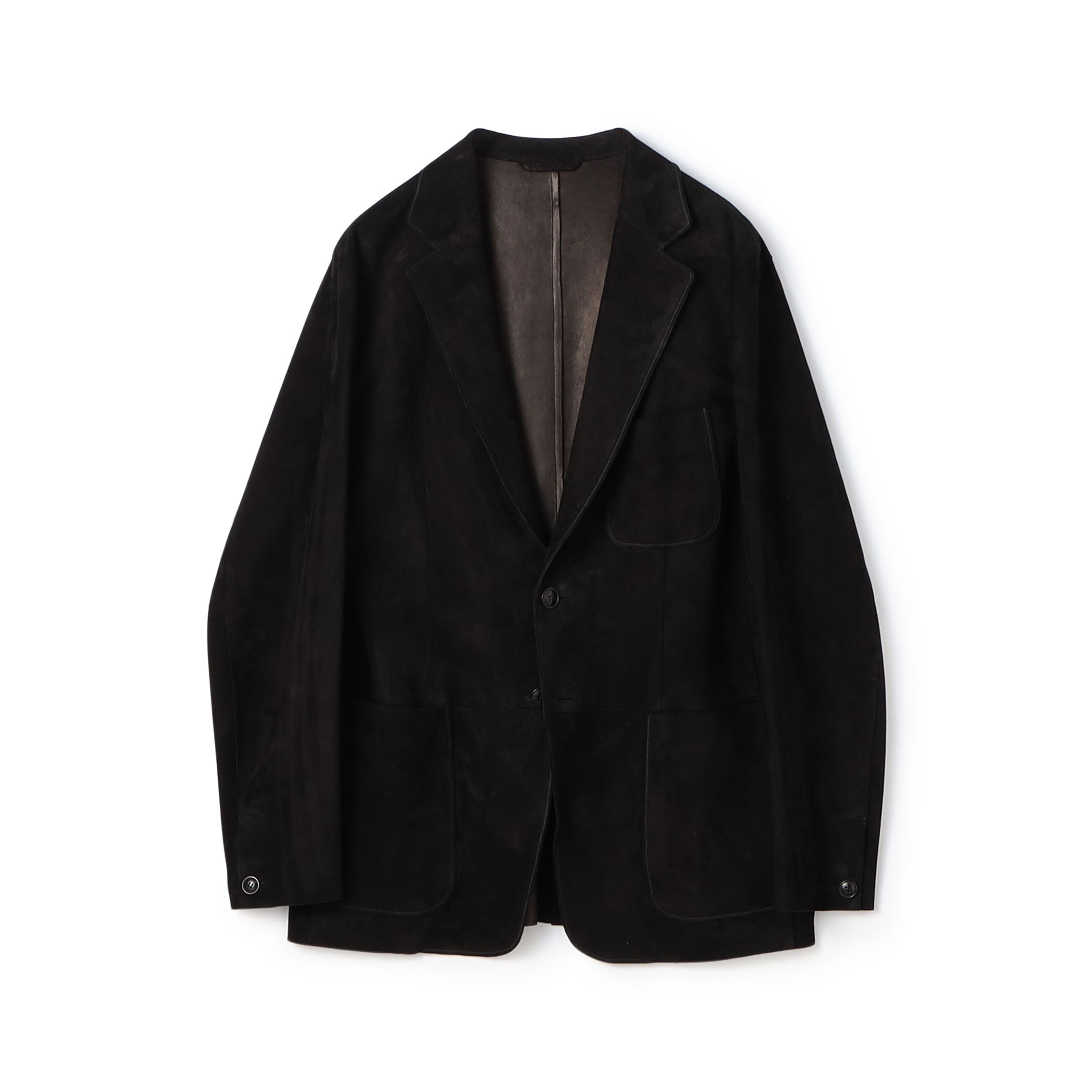 ラムスエード シングルブレステッド2Bジャケット