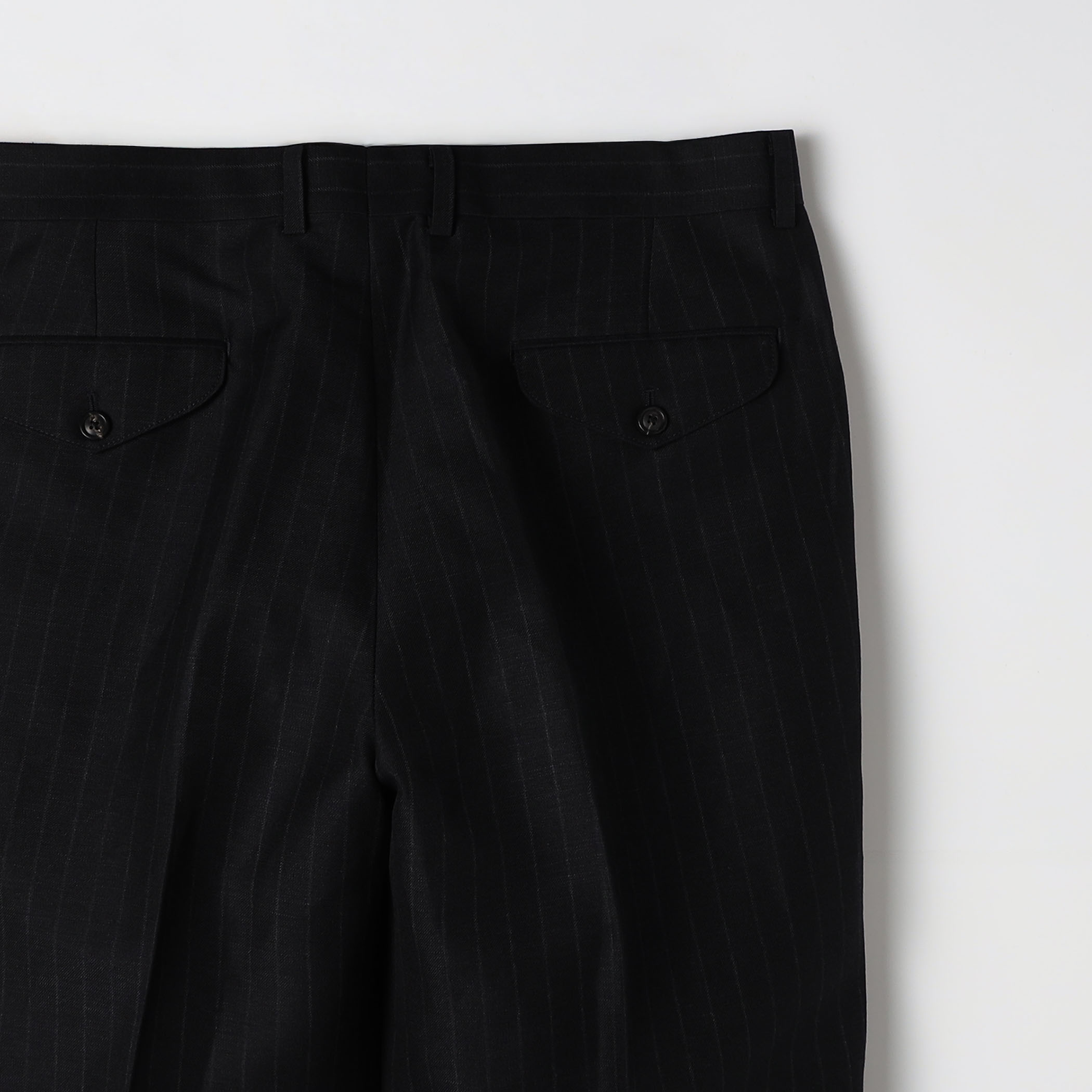 リネンウール 1プリーツ ストレートスラックス DORMEUIL BELFAST