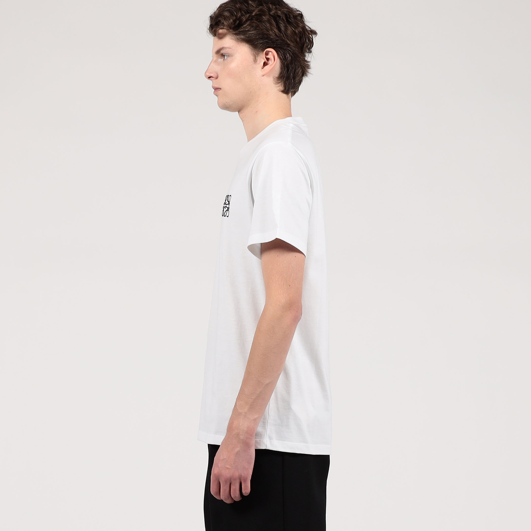 【LOEWE】アナグラム刺繍 コットンTシャツ 入手困難】LOEWE◇アナグラム コットン 半袖 Tシャツ 刺繍ロゴ