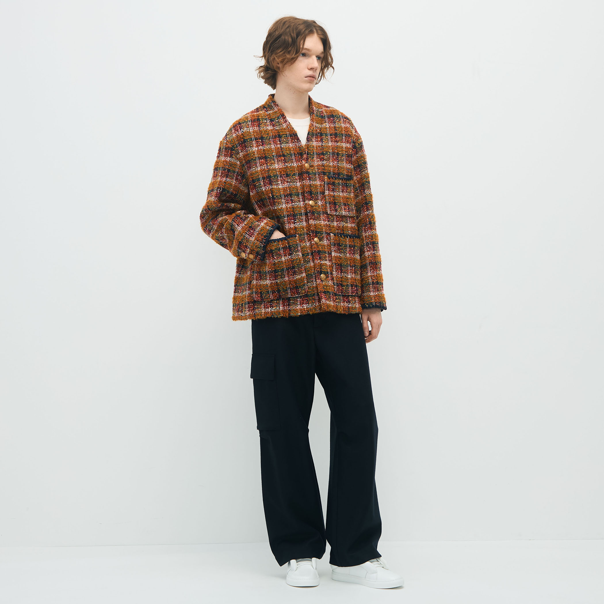 CABaN ループツイード ノーカラージャケット｜トゥモローランド 公式通販