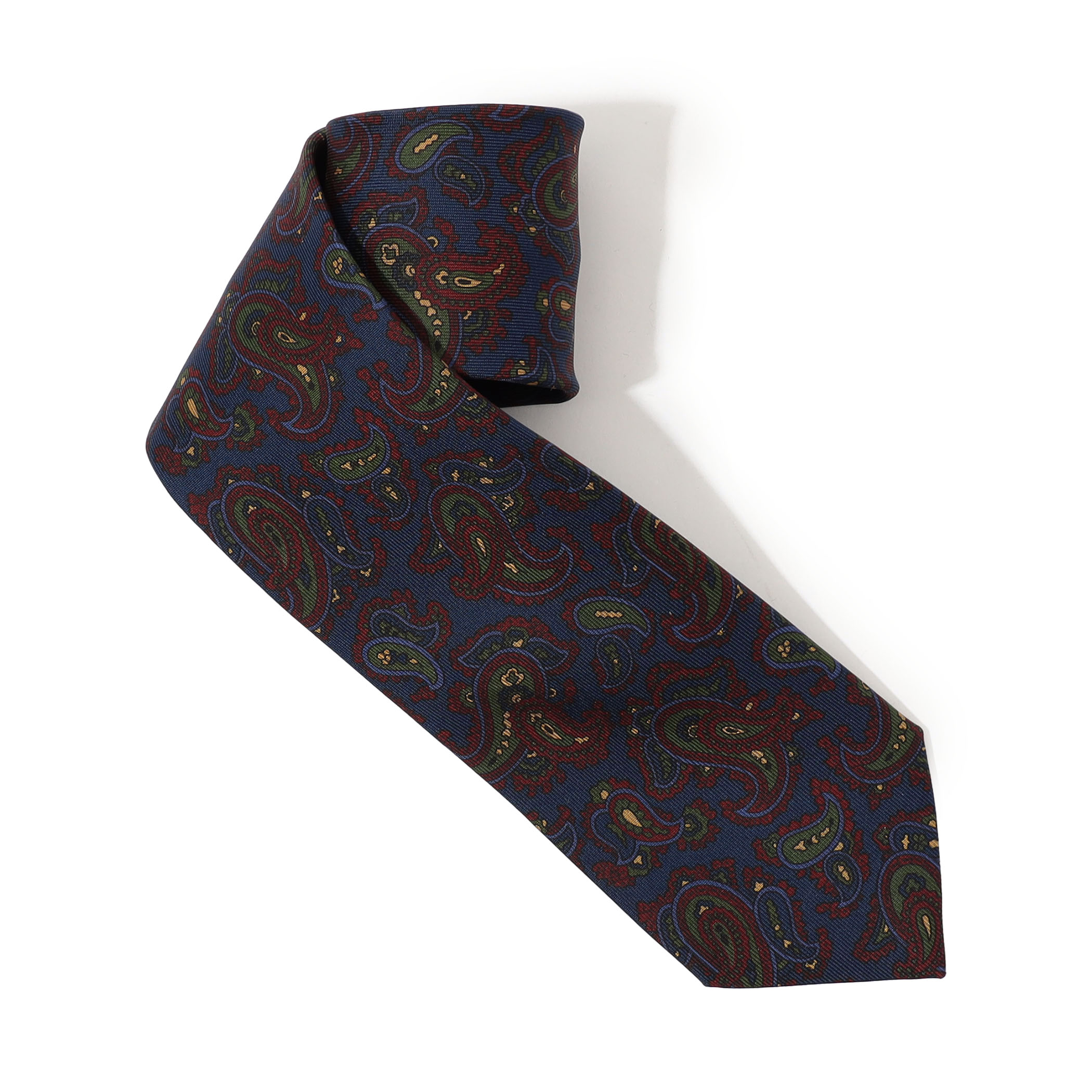 美品　最上級　Brioni ペイズリー柄 ネクタイ made in Italy Donato Vinci Italy】シルクペイズリーネクタイ 8.0㎝幅