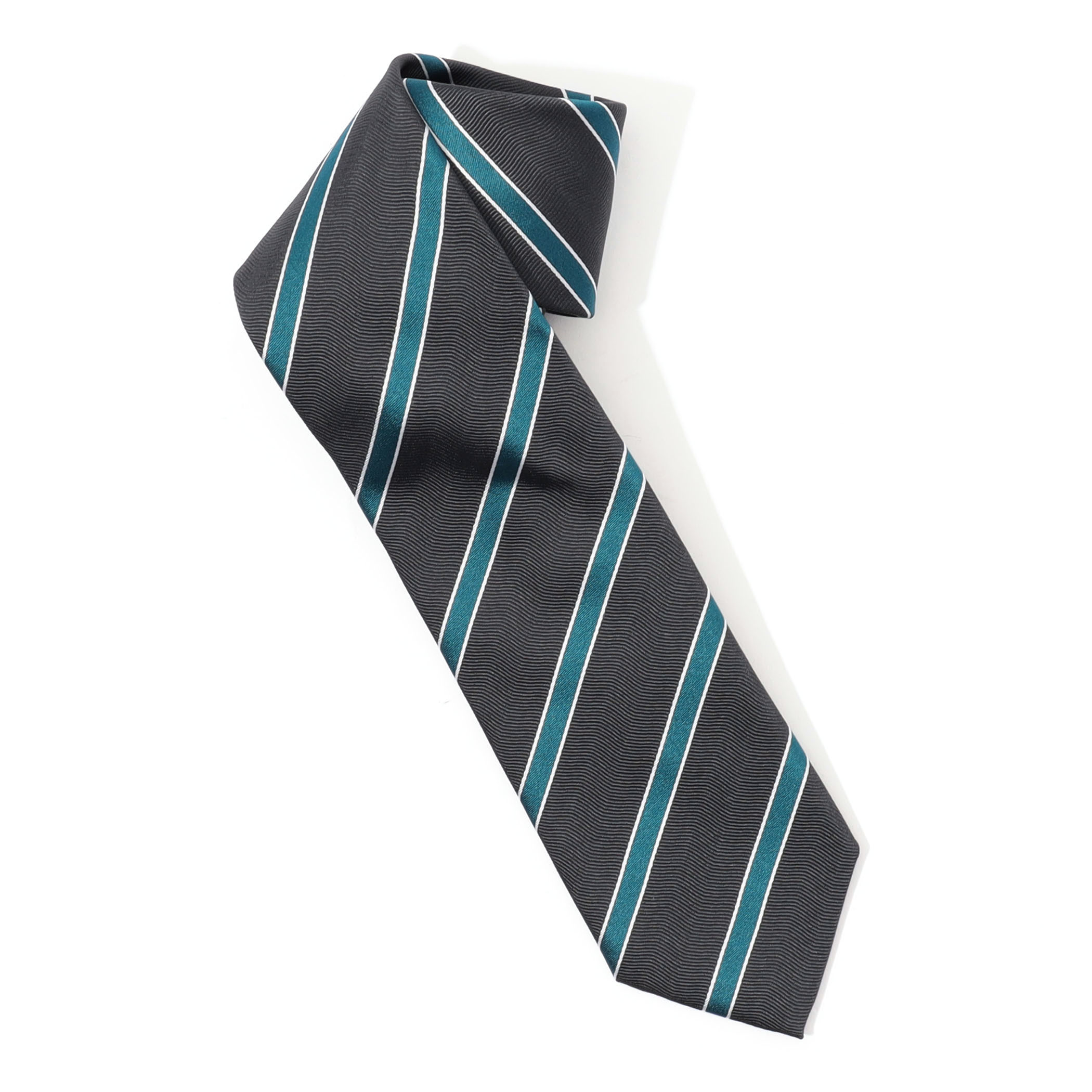 STEFANO BIGI シルク レジメンタル ネクタイ