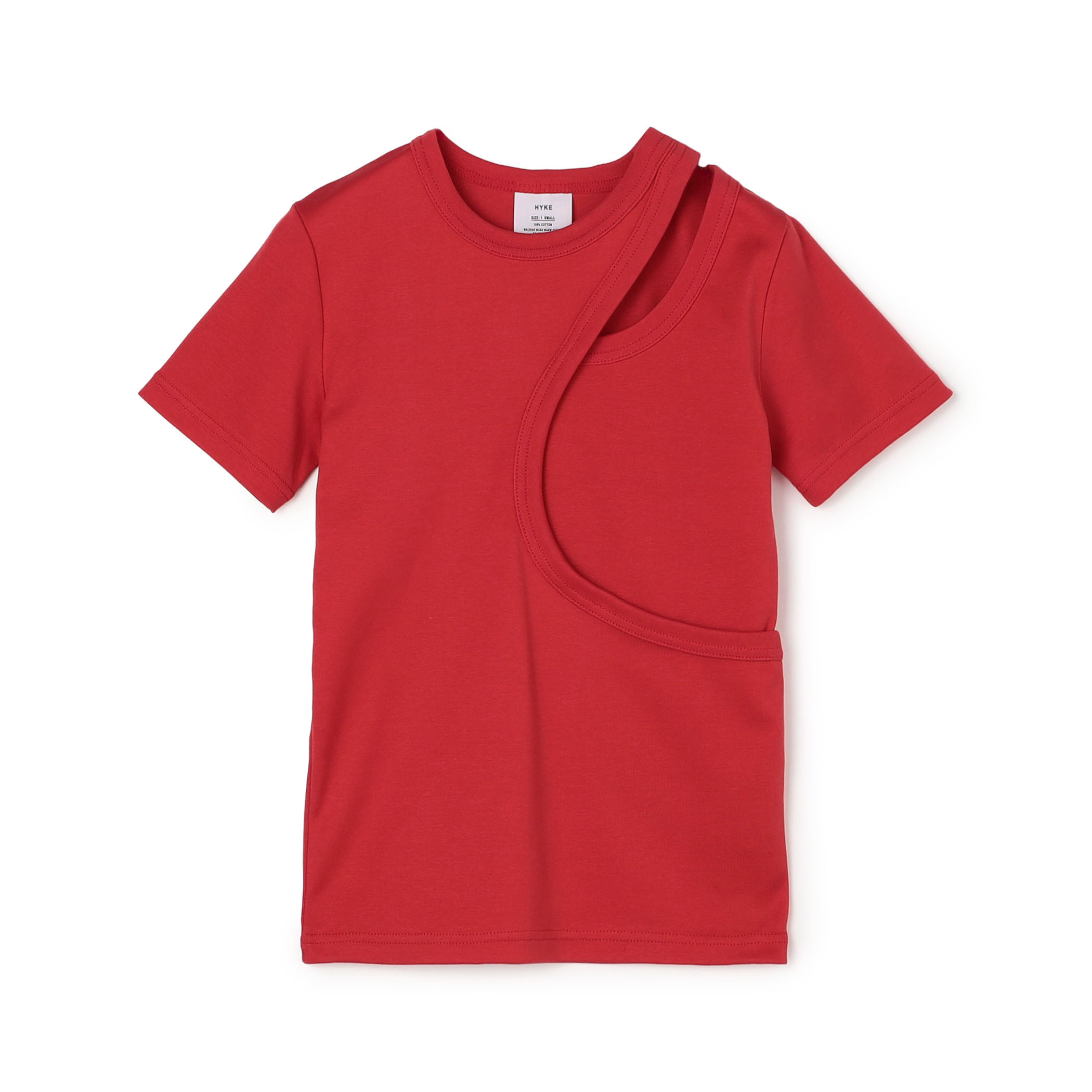 HYKE LAYERED SHORT-SLV TEE レイヤードTシャツ