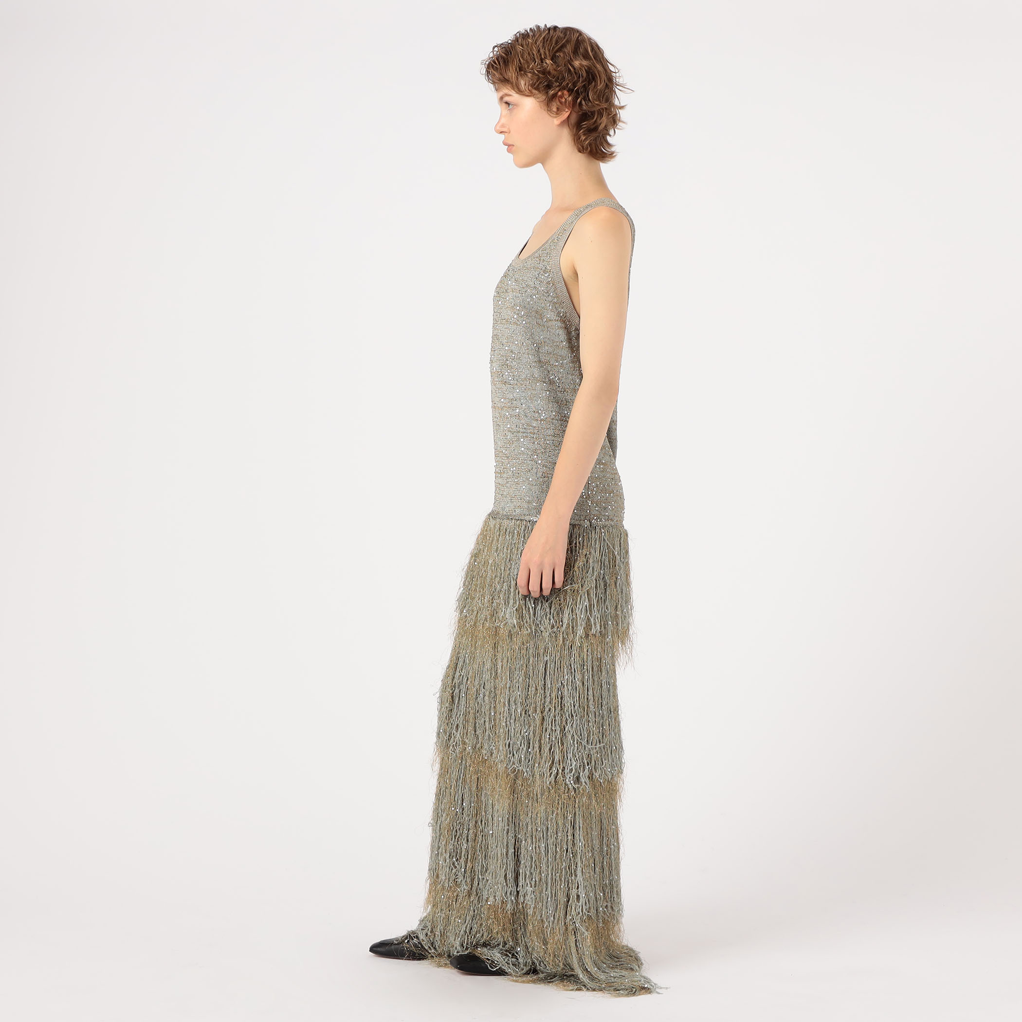 KANAKO SAKAI FRINGE KNITTED DRESS｜トゥモローランド 公式通販