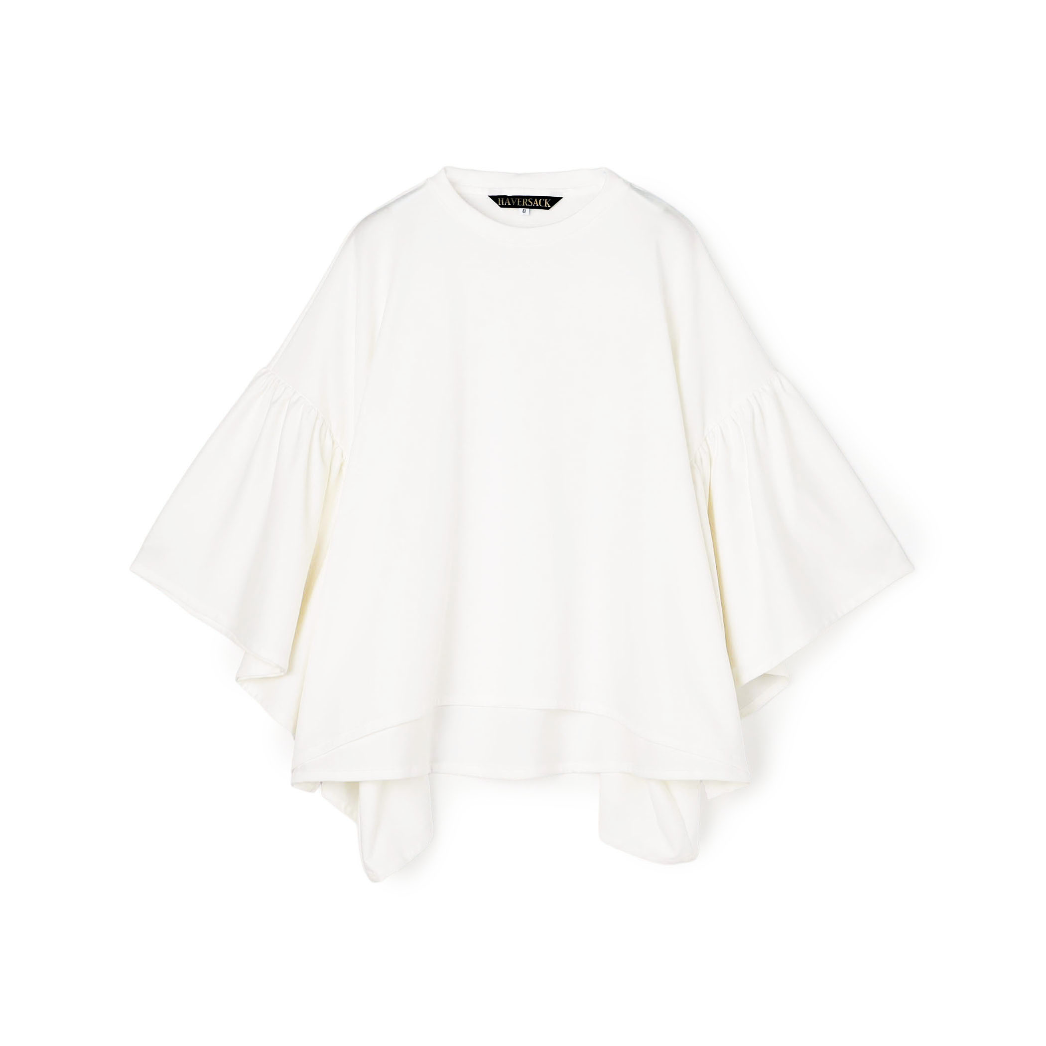HAVERSACK コットンジャージー フリルスリーブプルオーバー