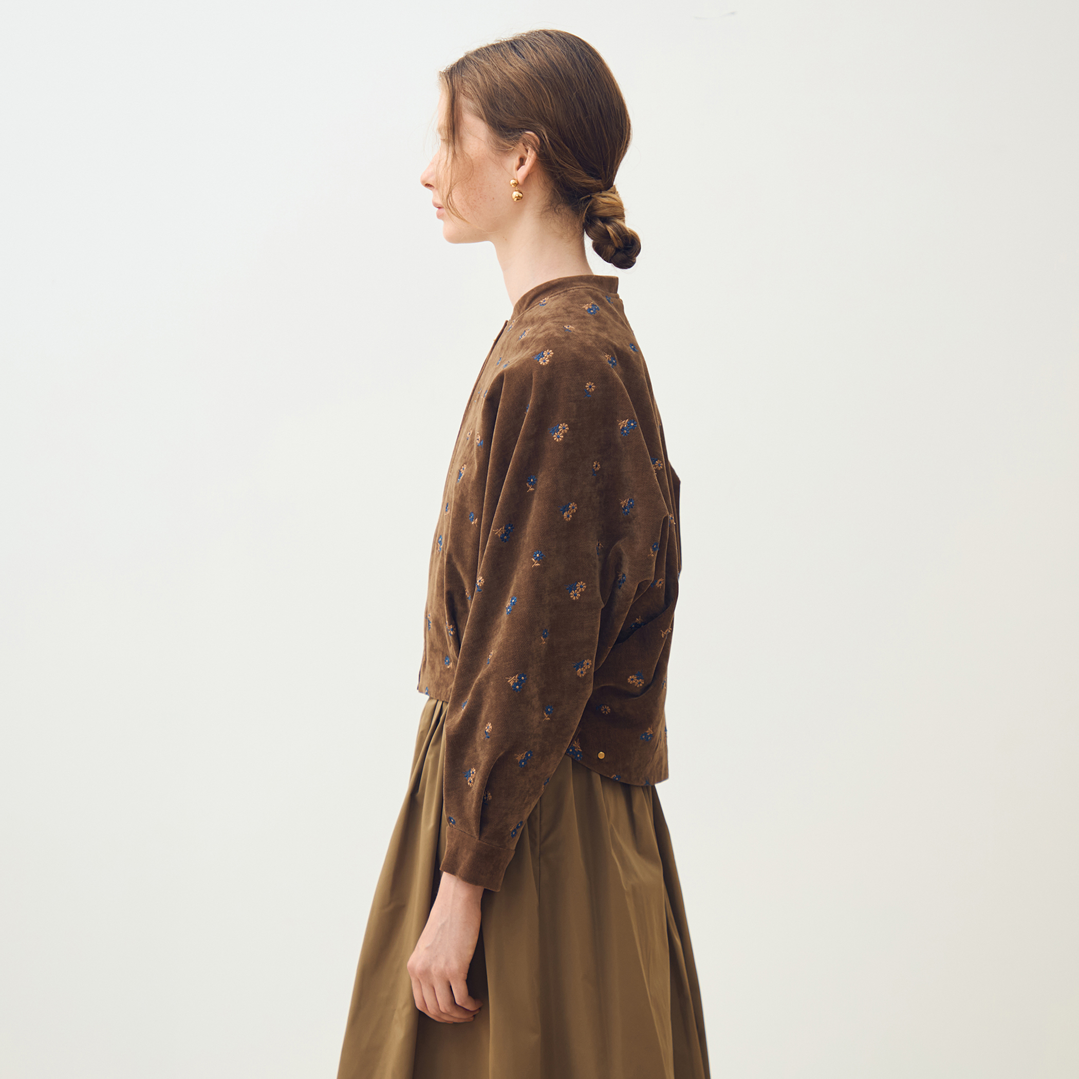 レオナール‧✧̣̥̇‧トップス CLEL（クレイル） tシャツ 「CLEL」TR Punch Loose High Neck Cut Sew